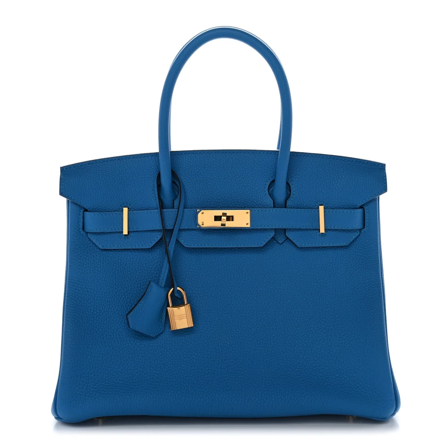 Birkin 30 Togo Bleu Zanzibar Gold