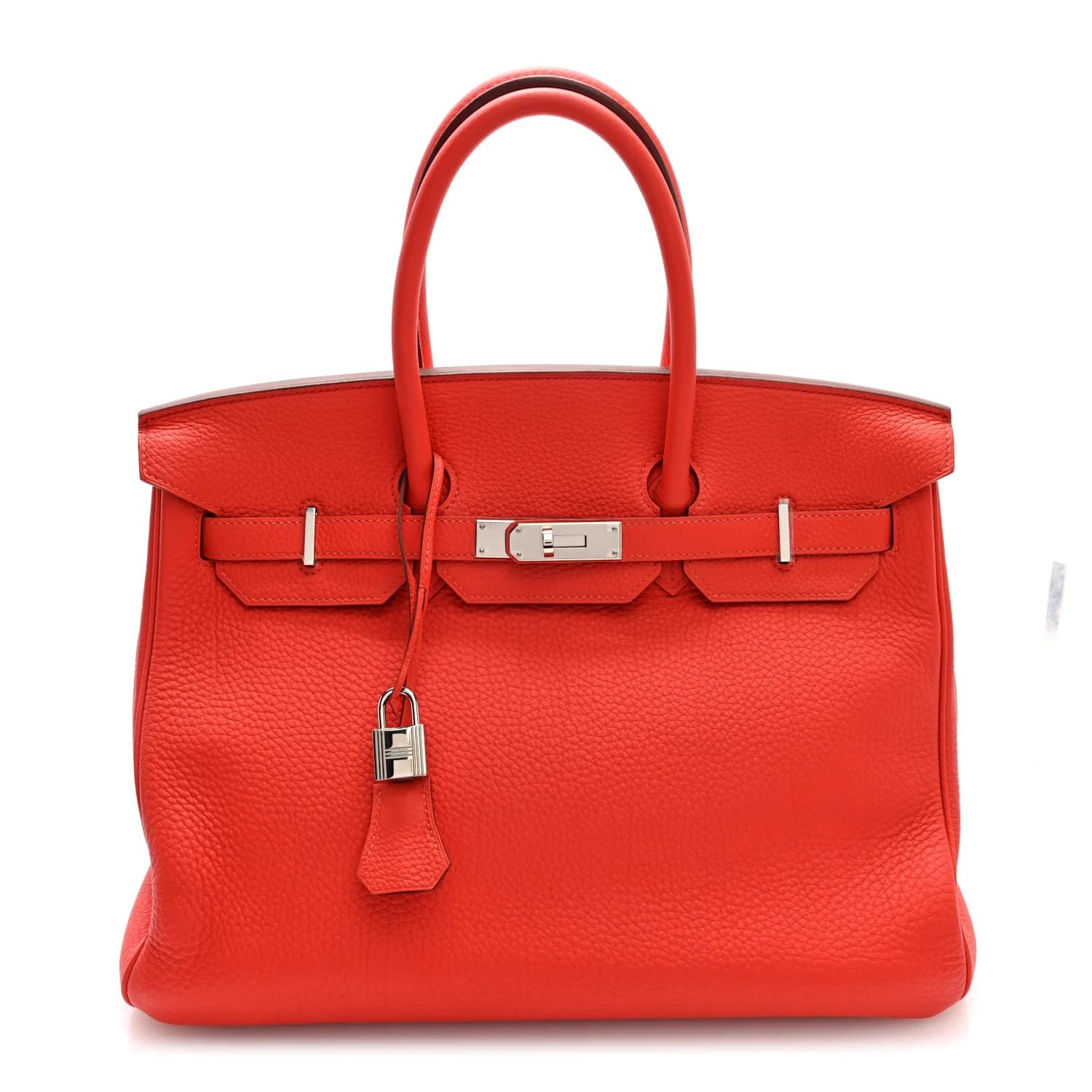Birkin 35 Togo Rouge De Coeur Palladium