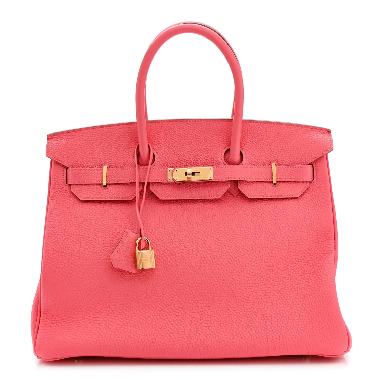 Birkin 35 Togo Rose Lipstick Gold