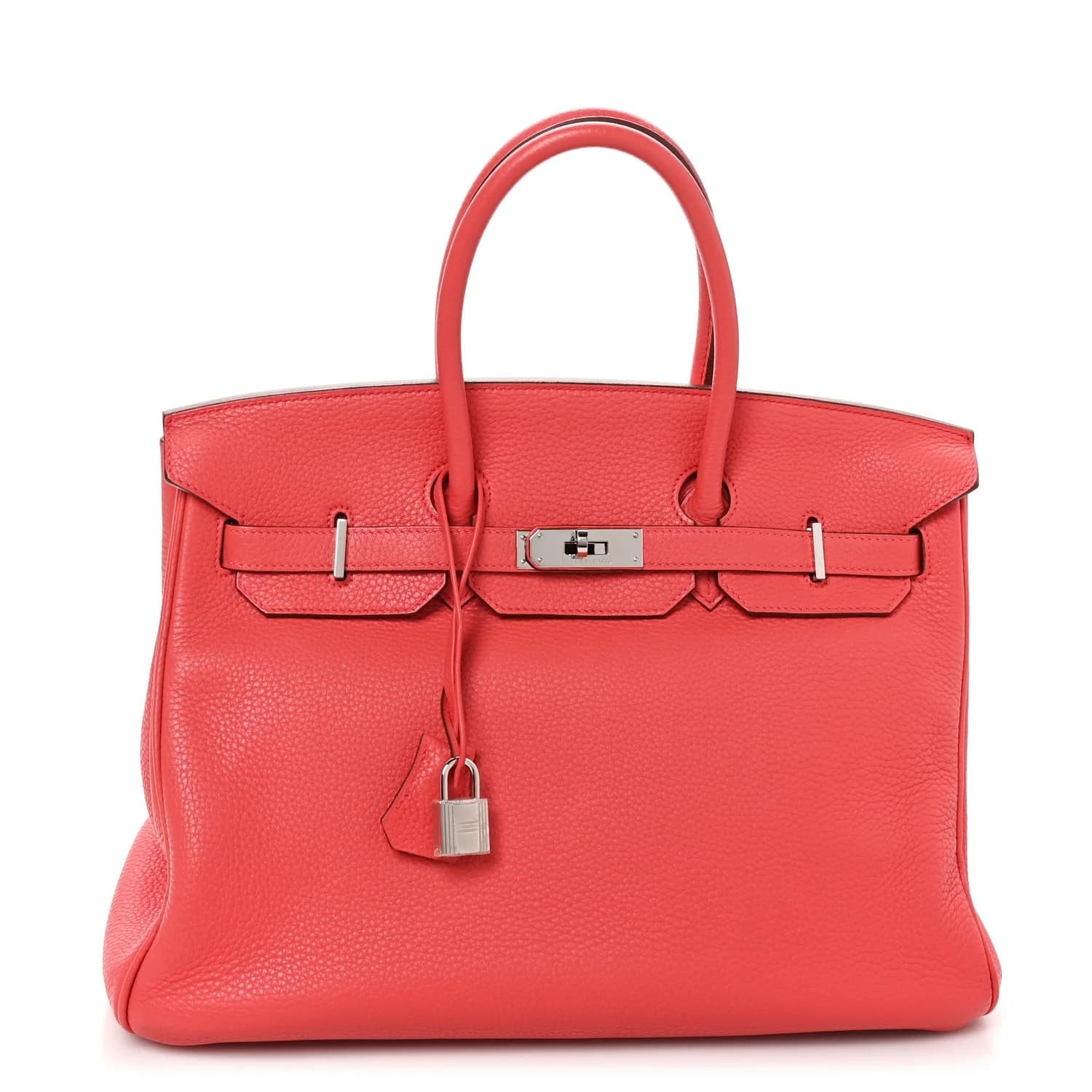 Birkin 35 Taurillon Clemence Bougainvillea Palladium