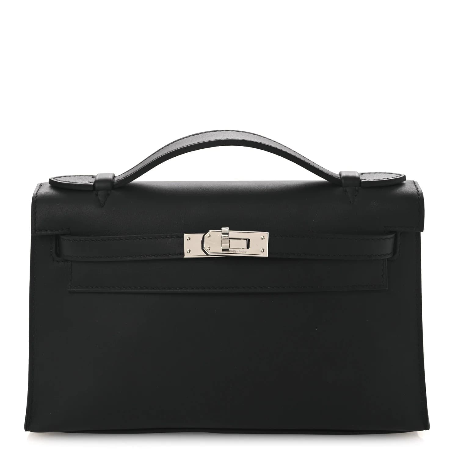 Kelly Pochette Swift Black Palladium