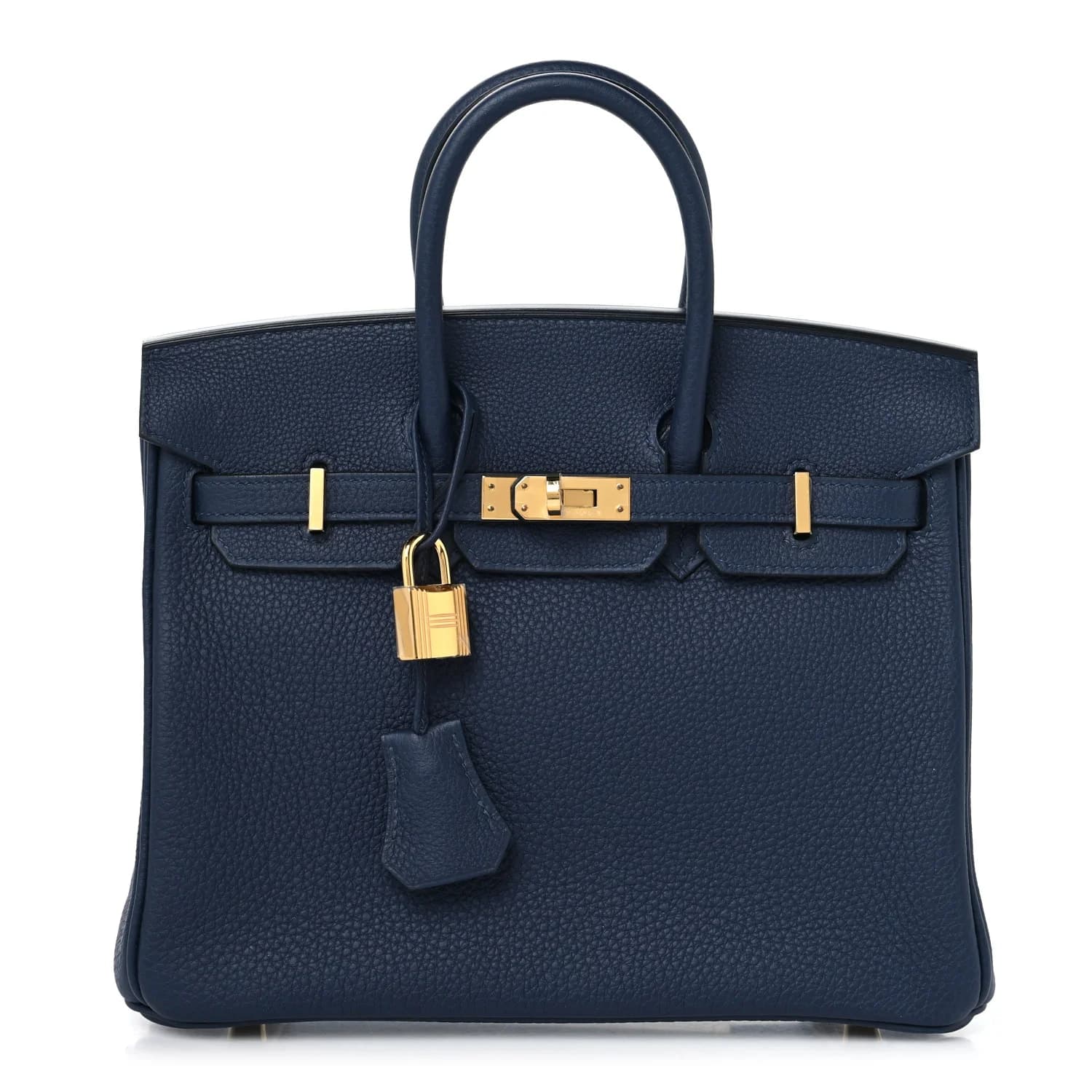 Birkin 25 Togo Bleu Abysse Gold