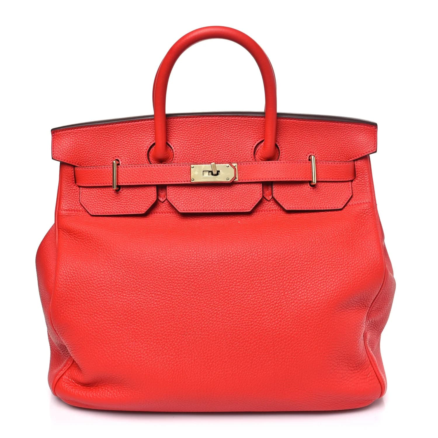 HAC 40 Togo Rouge Casaque Gold