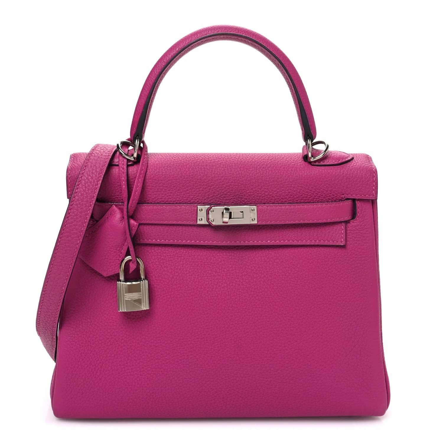 Kelly 25 Togo Rose Pourpre Palladium