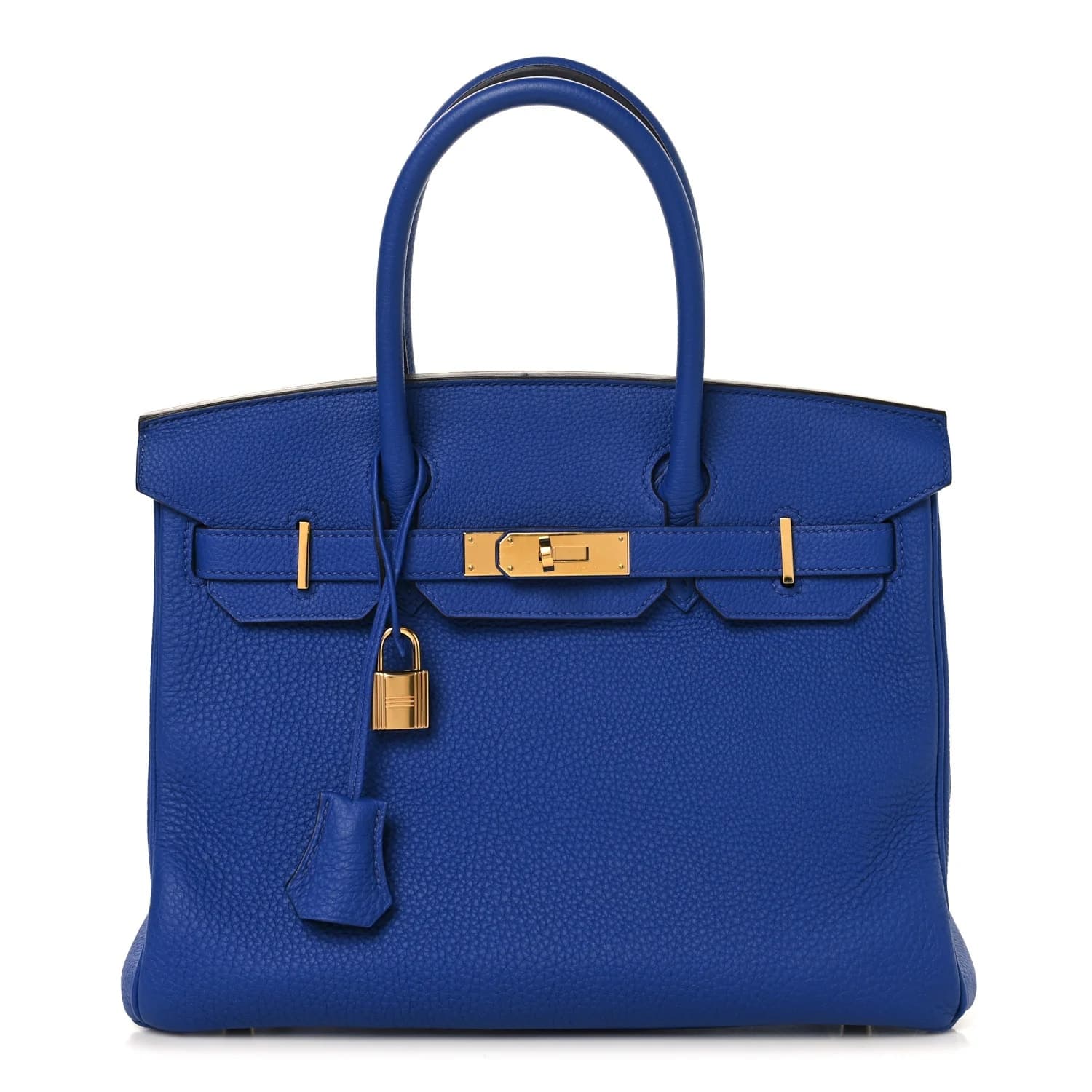 Birkin 30 Togo Bleu Electrique Gold