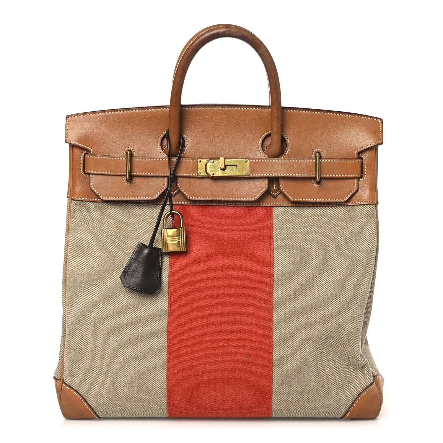 HAC 40 Toile & Barenia Fauve/Paprika Gold