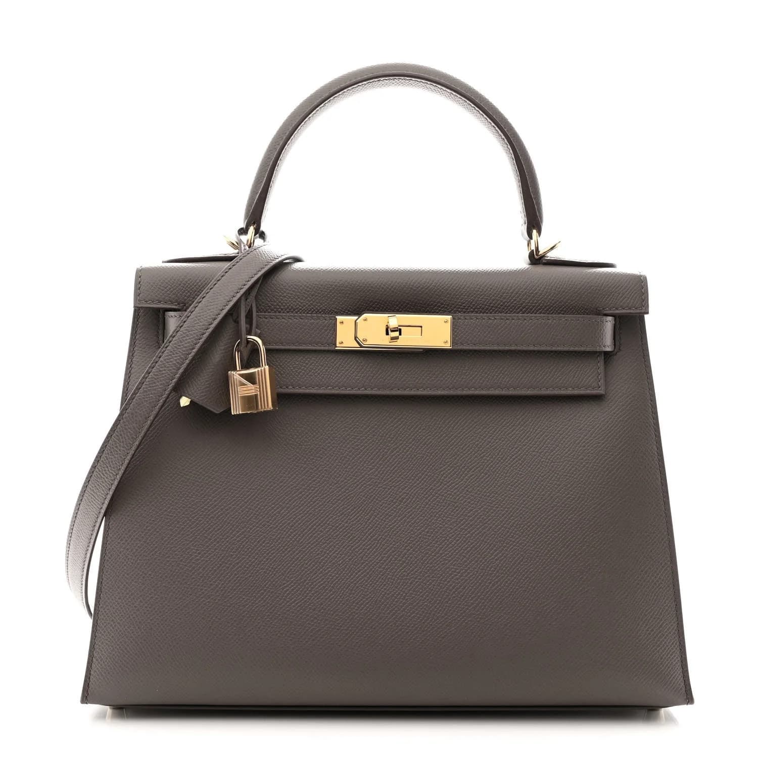 Kelly 28 Epsom Etain Gold