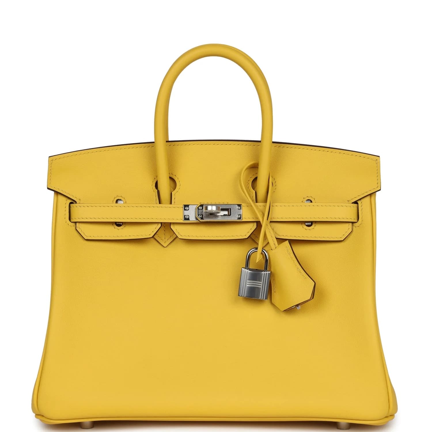 Birkin 25 Swift Jaune de Naples Palladium