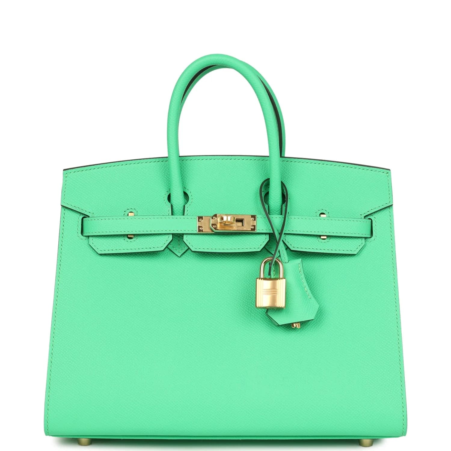 Birkin 25 Epsom Vert Comics Gold