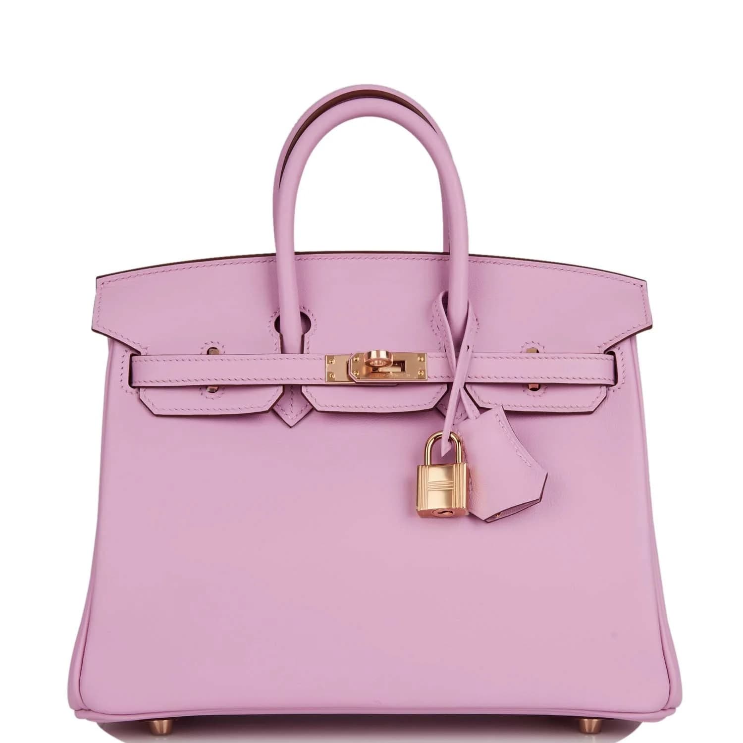 Birkin 25 Swift Mauve Sylvestre Rose Gold
