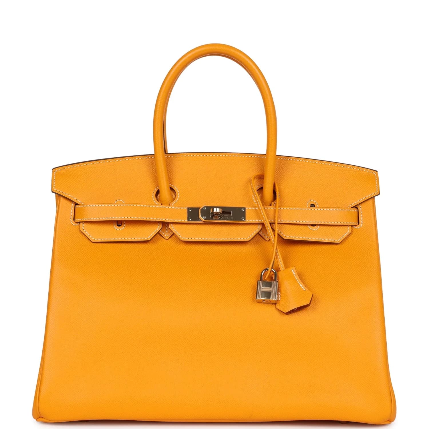 Birkin 35 Epsom Jaune D'or Permabrass