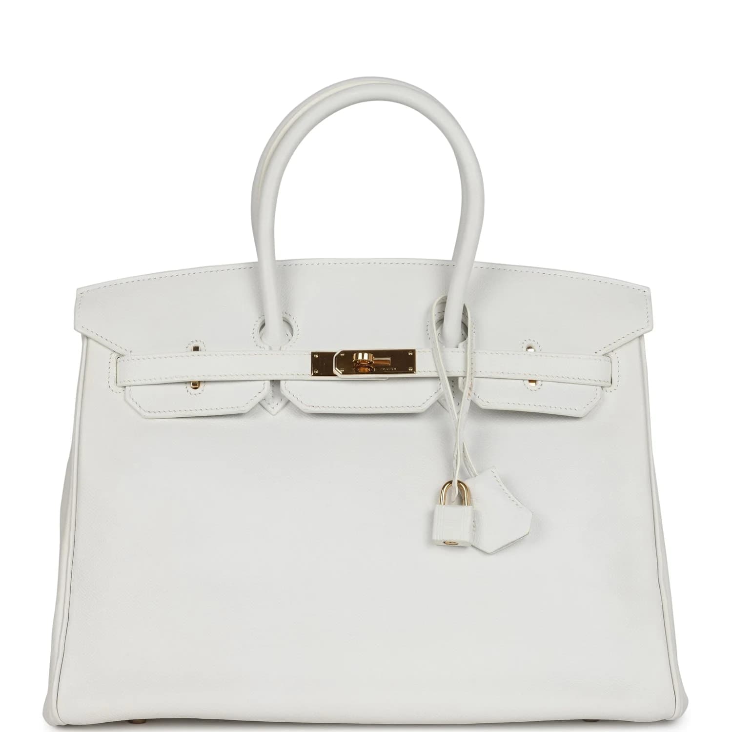 Birkin 35 Epsom White Gold