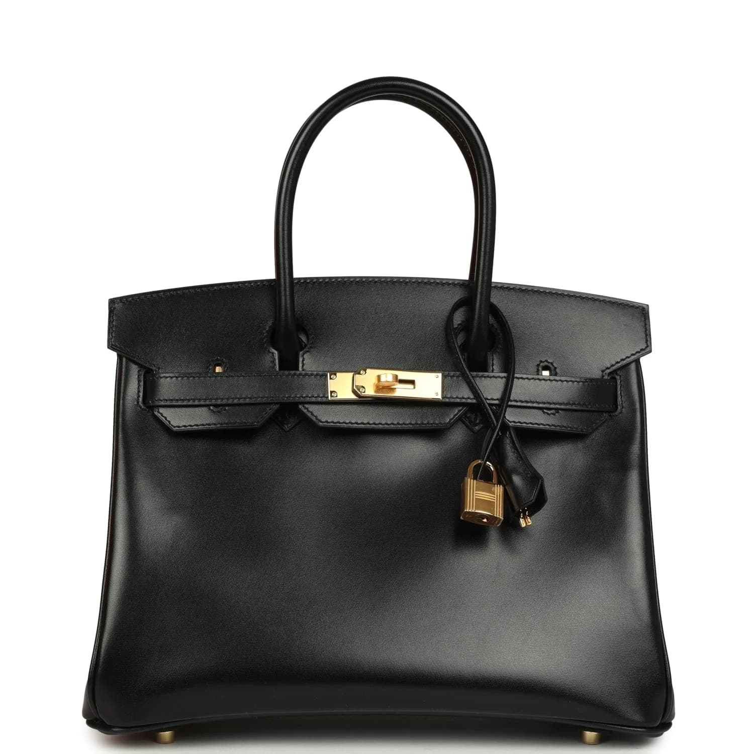 Birkin 30 Box Calf Black Gold