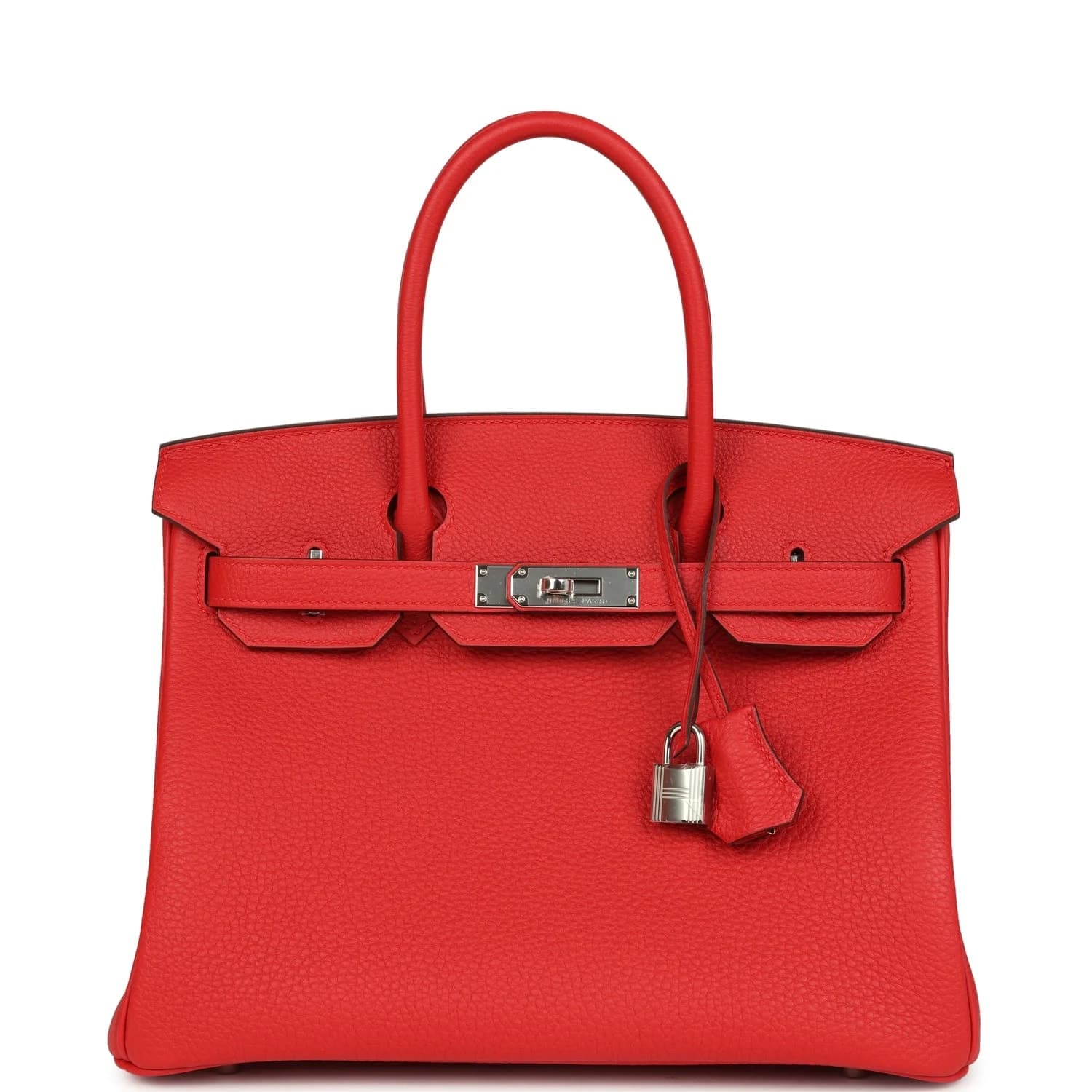 Birkin 30 Togo Rouge Radieux Palladium