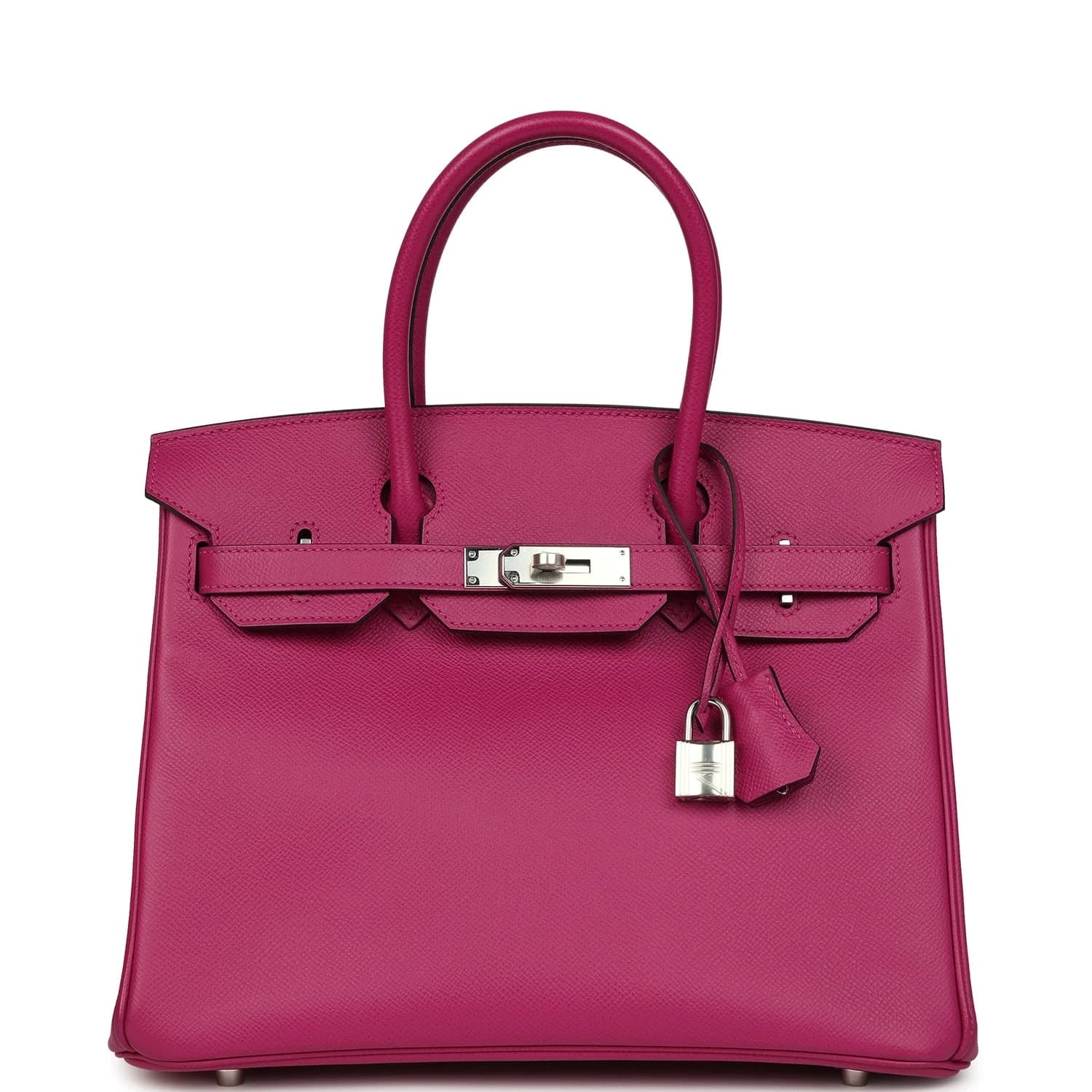 Birkin 30 Epsom Rose Pourpre Palladium