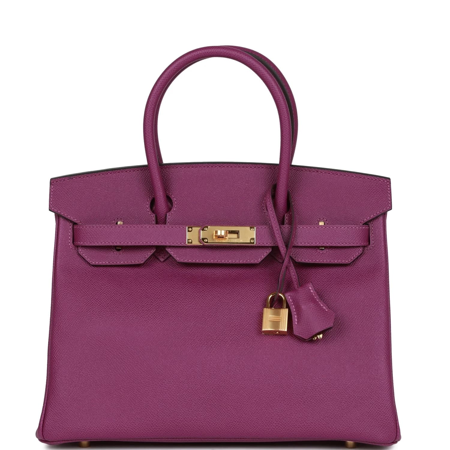Birkin 30 Epsom Anemone Gold