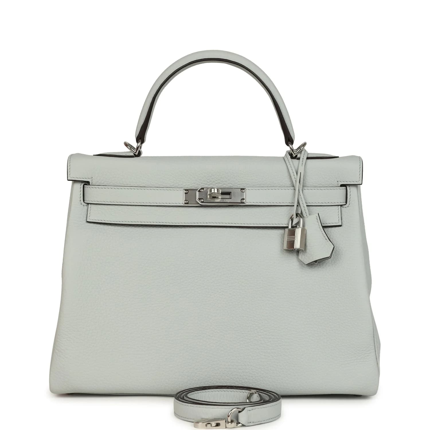 Kelly 32 Clemence Bleu Pale Palladium