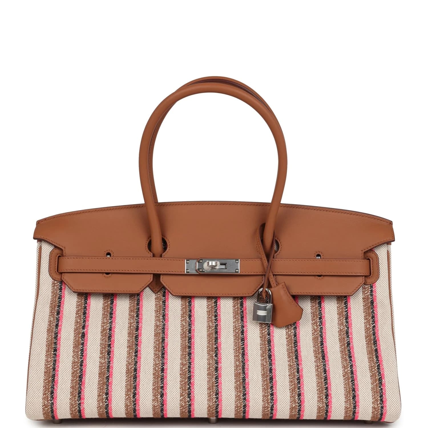 Shoulder Birkin Light 39 Swift & Toile Multicolor Palladium