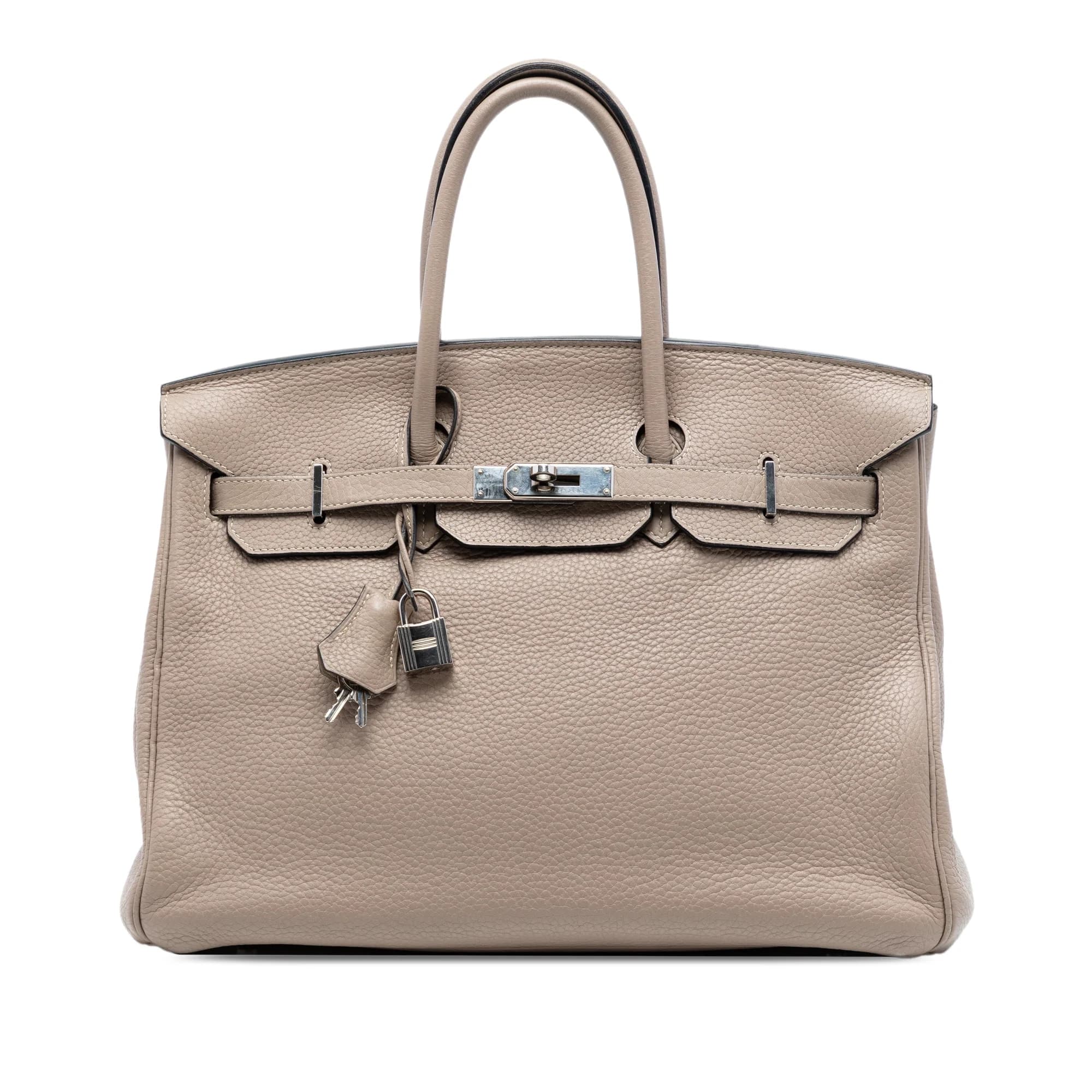 Birkin 35 Clemence Gray Palladium