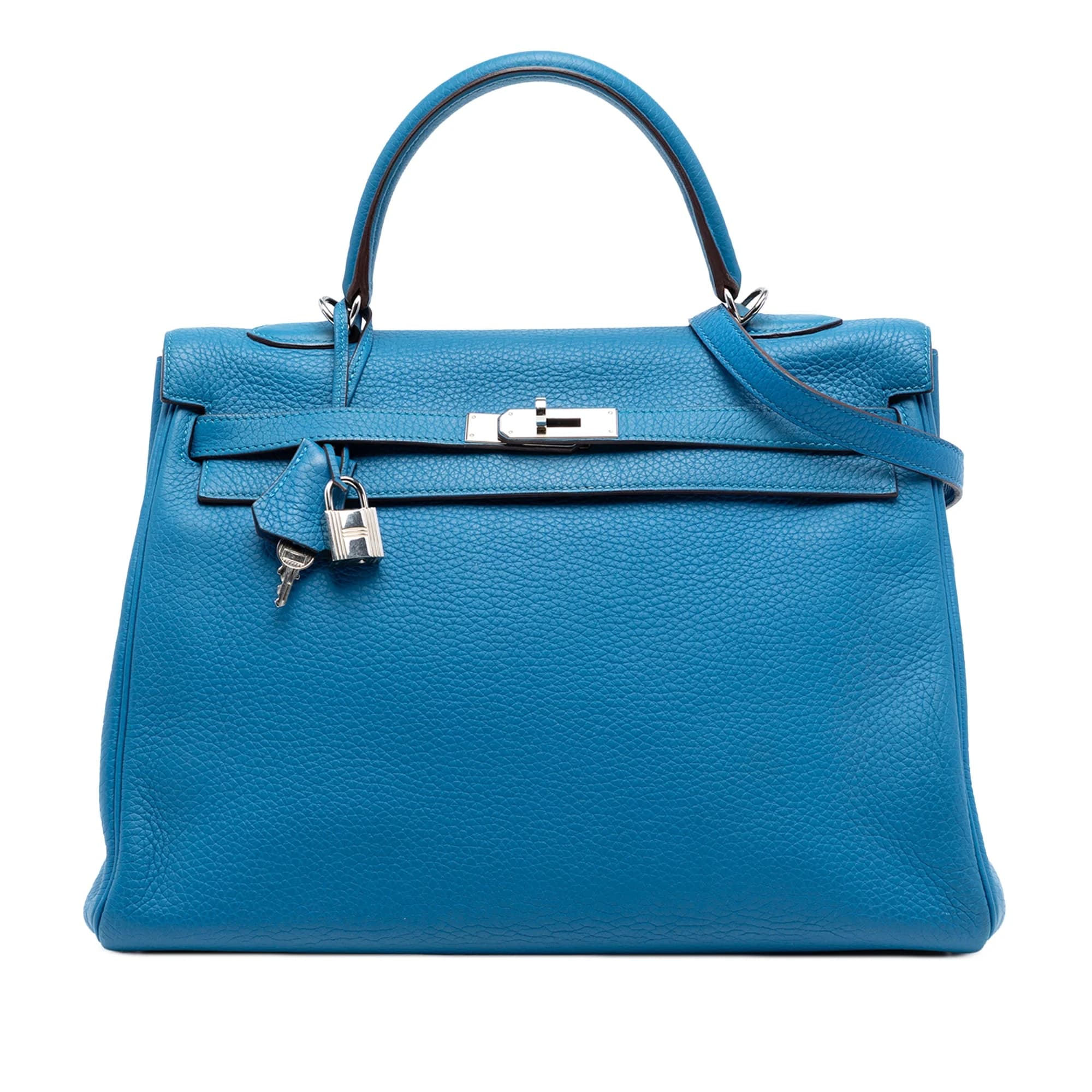 Kelly 35 Clemence Blue Palladium