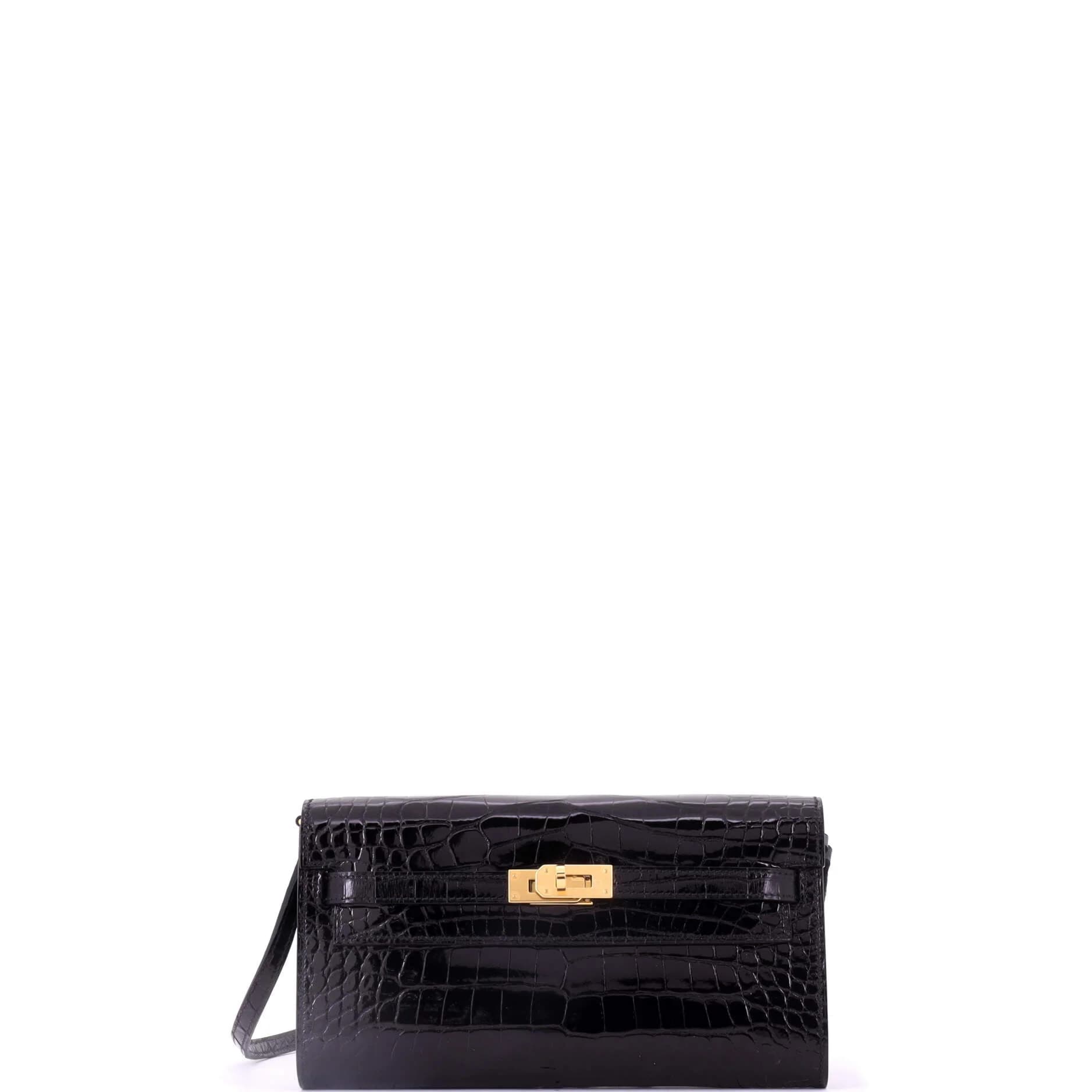 Kelly To Go Alligator Black Gold