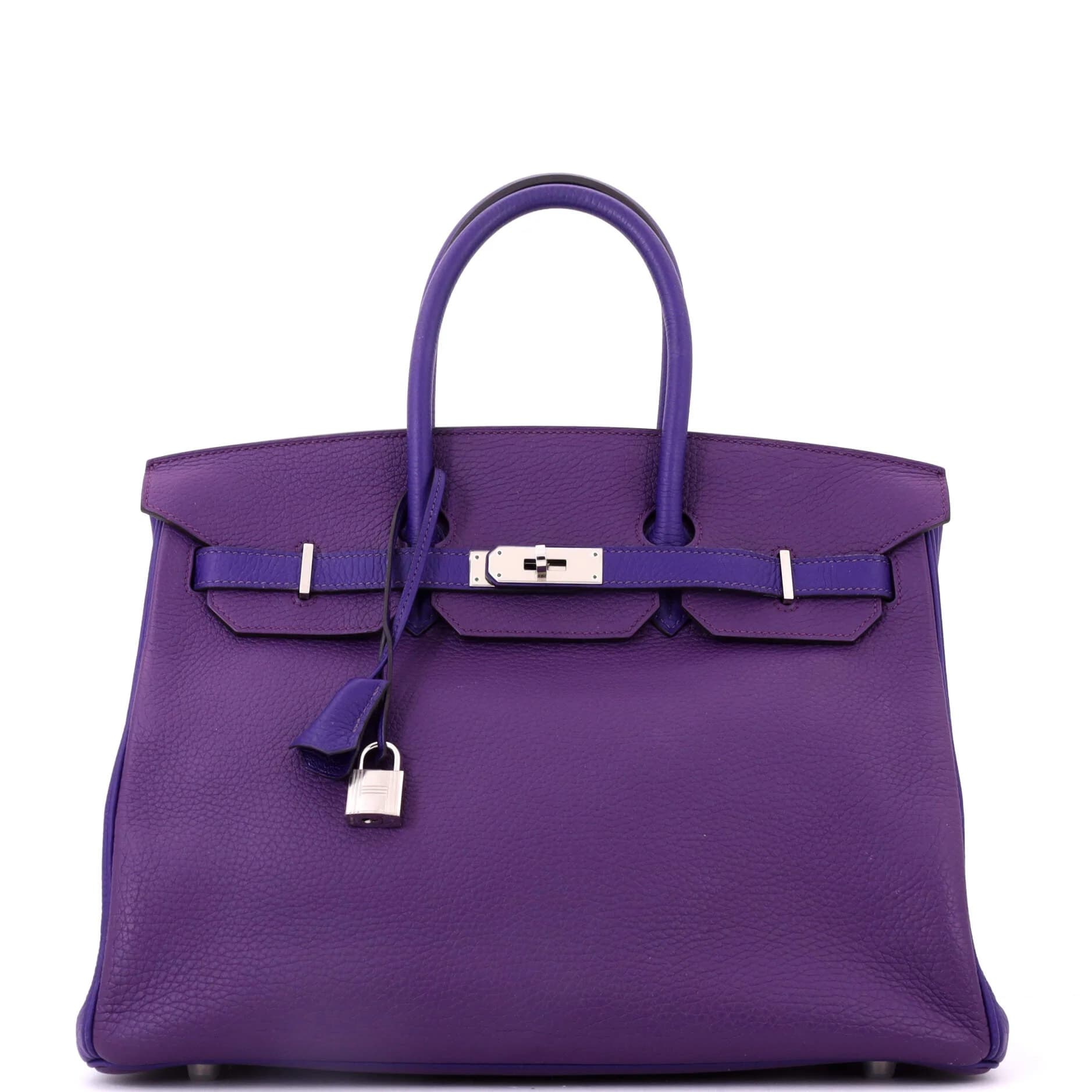 Birkin 35 Clemence Ultraviolet/Iris Palladium