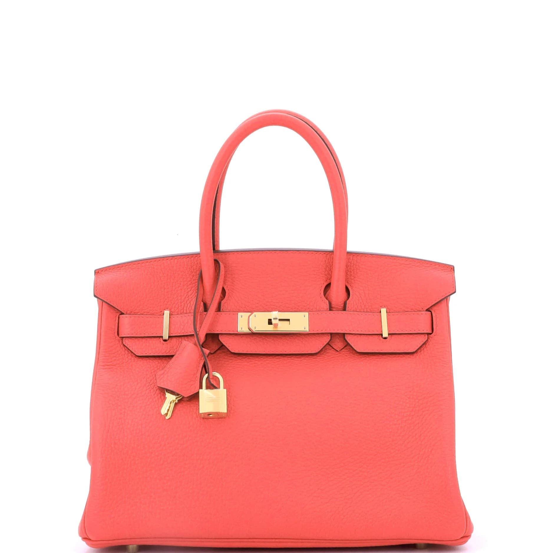 Birkin 30 Clemence Rose Jaipur Gold