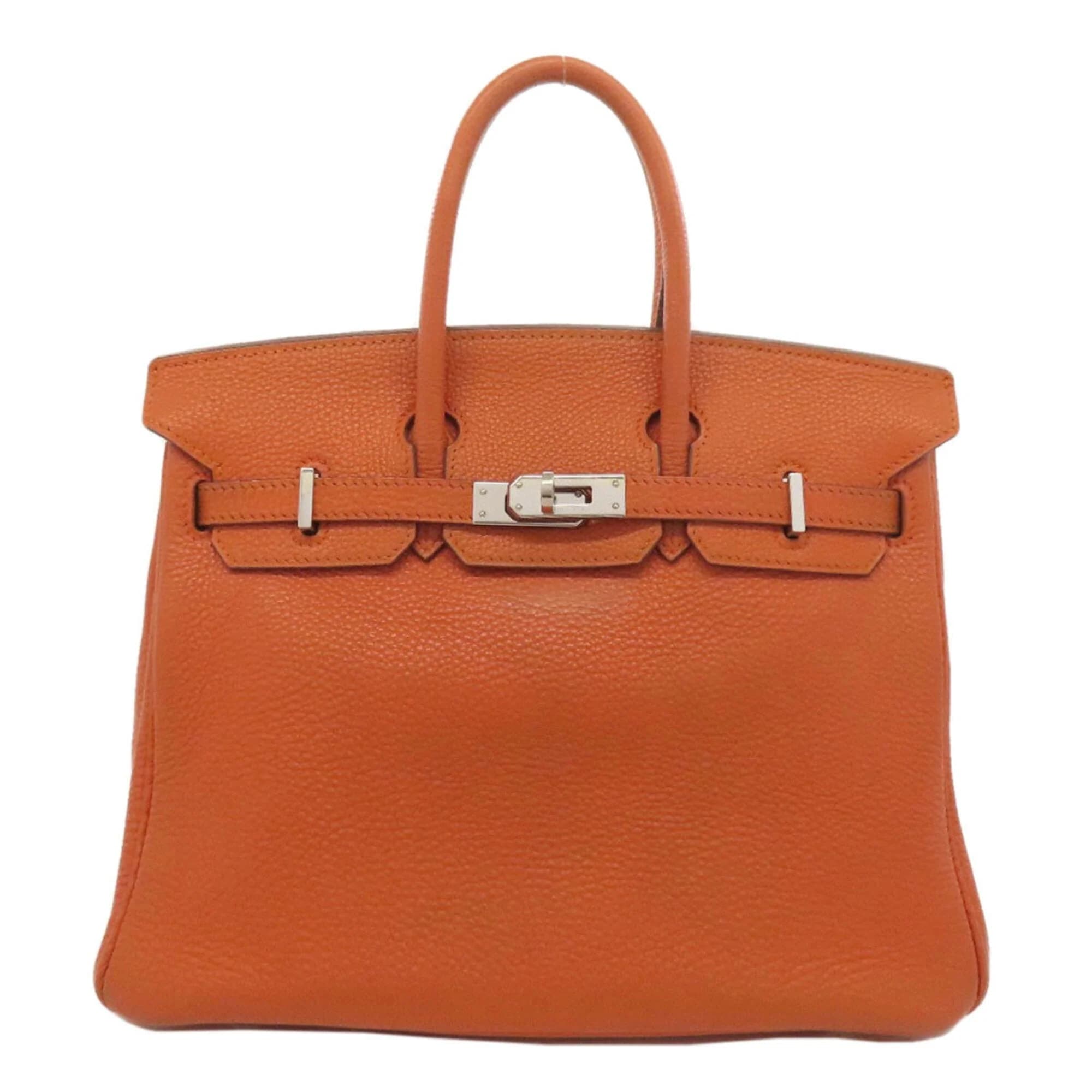 Birkin 25 Togo Orange Palladium