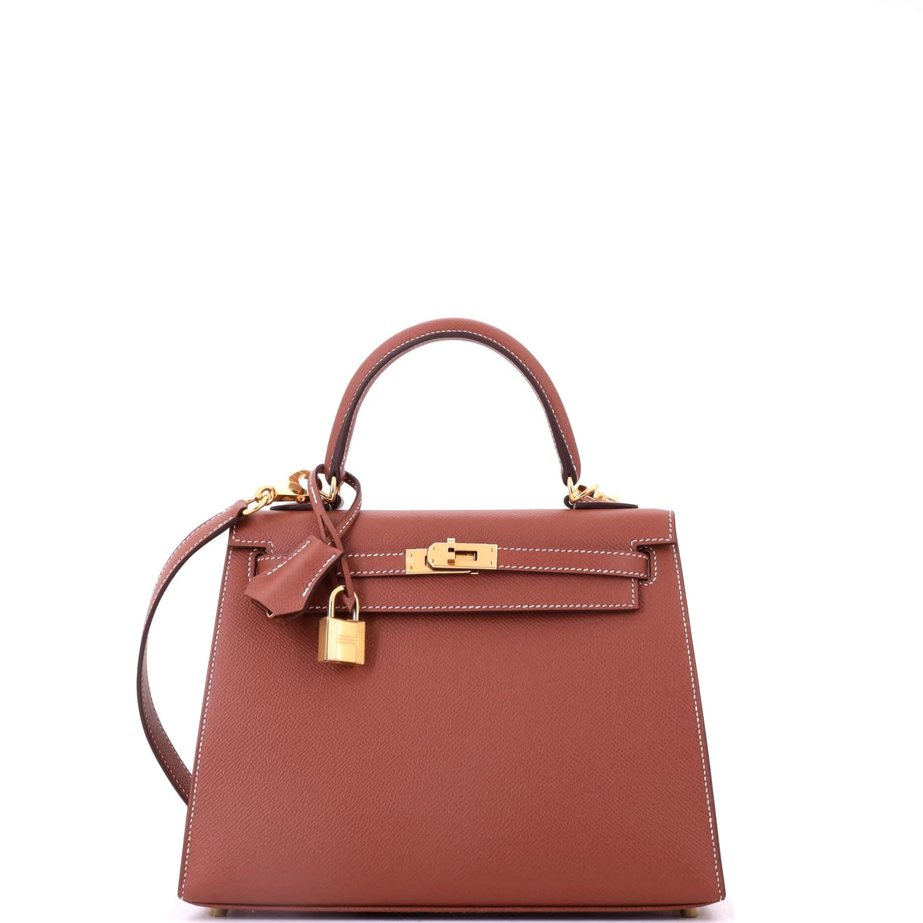 Kelly 25 Epsom Sienne Gold