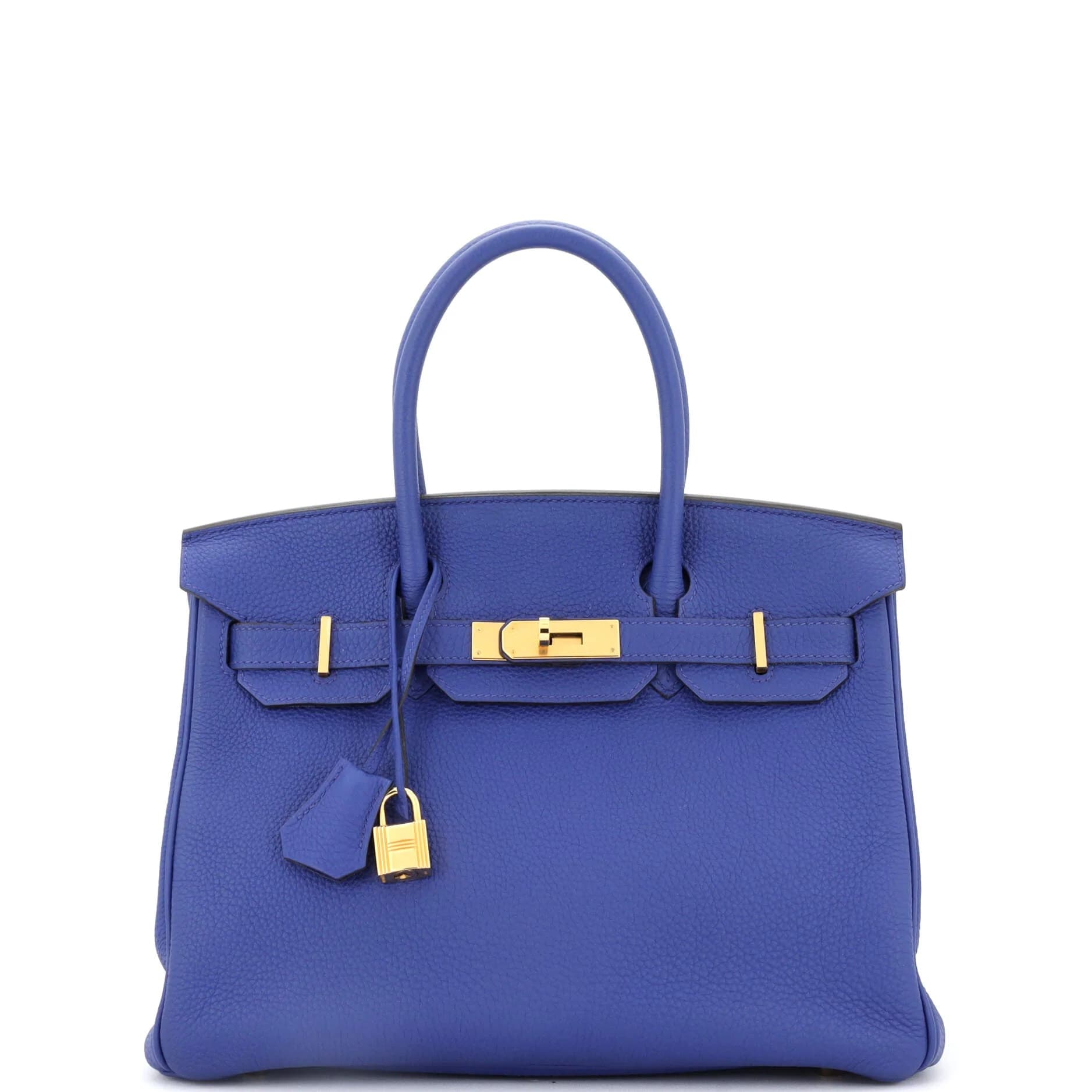 Birkin 30 Togo Bleu Royal Gold
