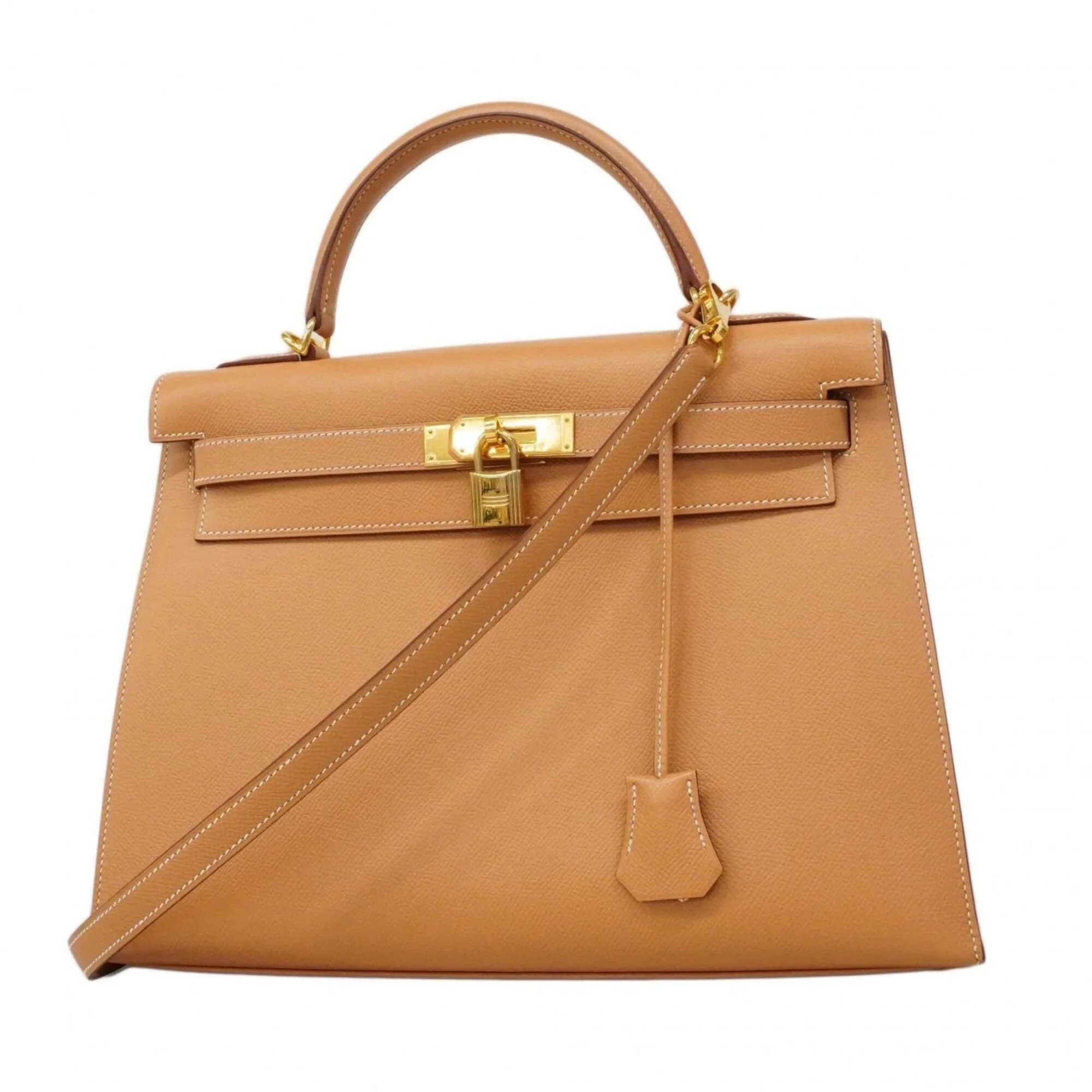 Kelly 32 Epsom Brown Gold
