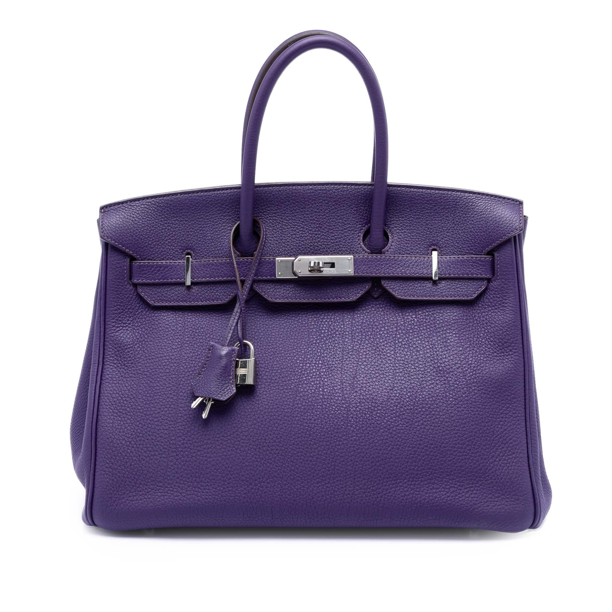 Birkin 35 Togo Purple Palladium