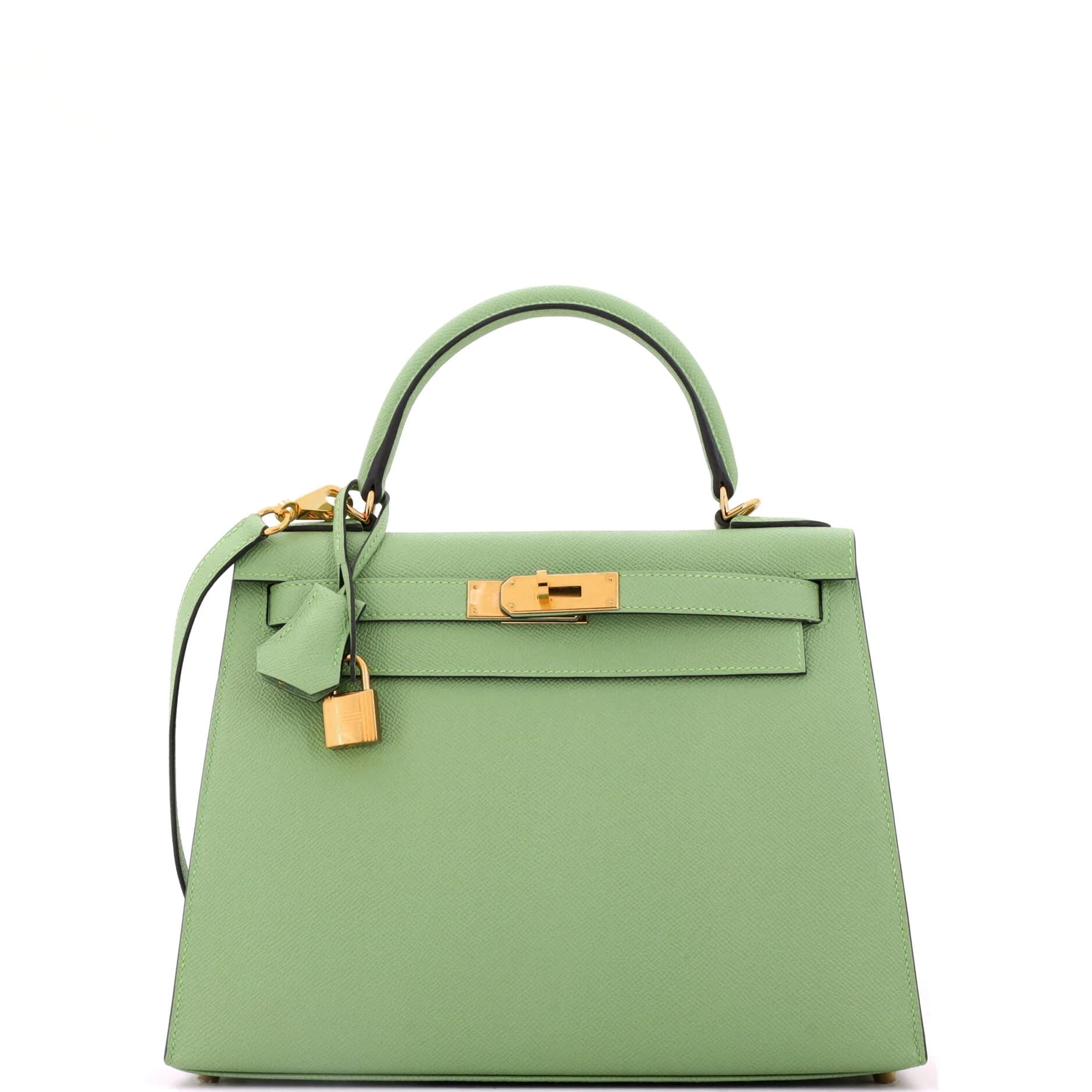 Kelly 28 Epsom Vert Criquet Gold