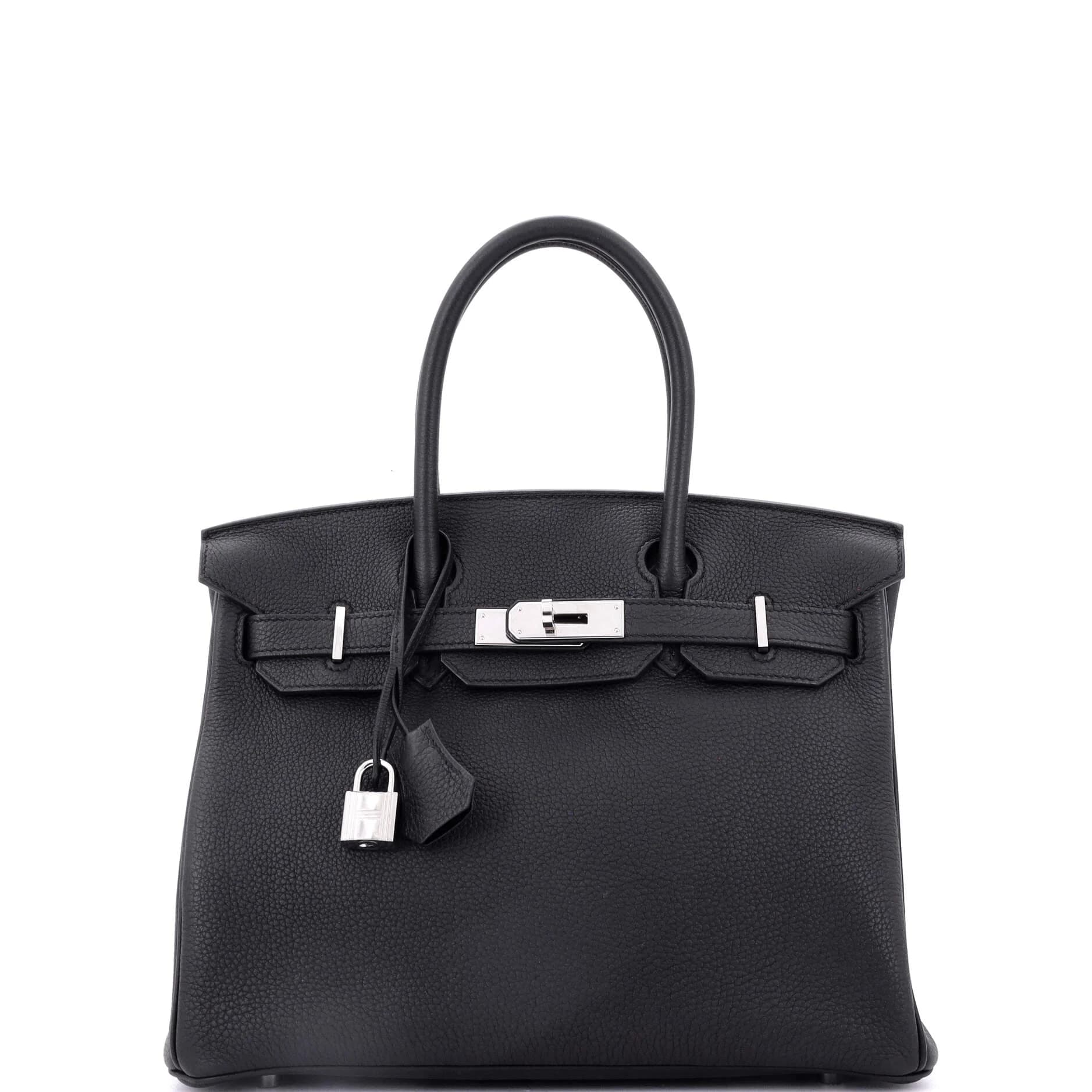 Birkin 30 Togo Noir Palladium