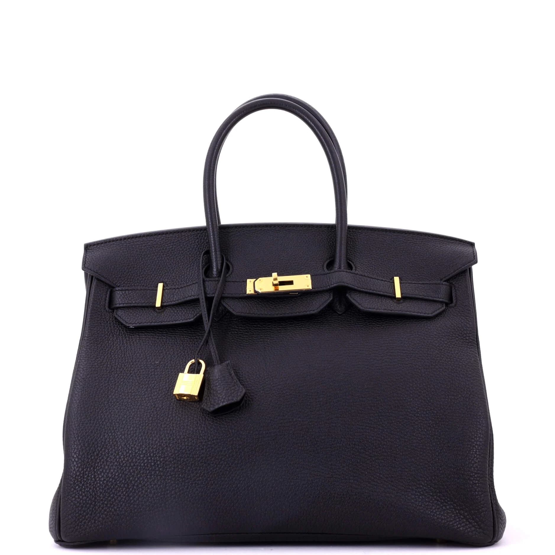 Birkin 35 Togo Noir Gold