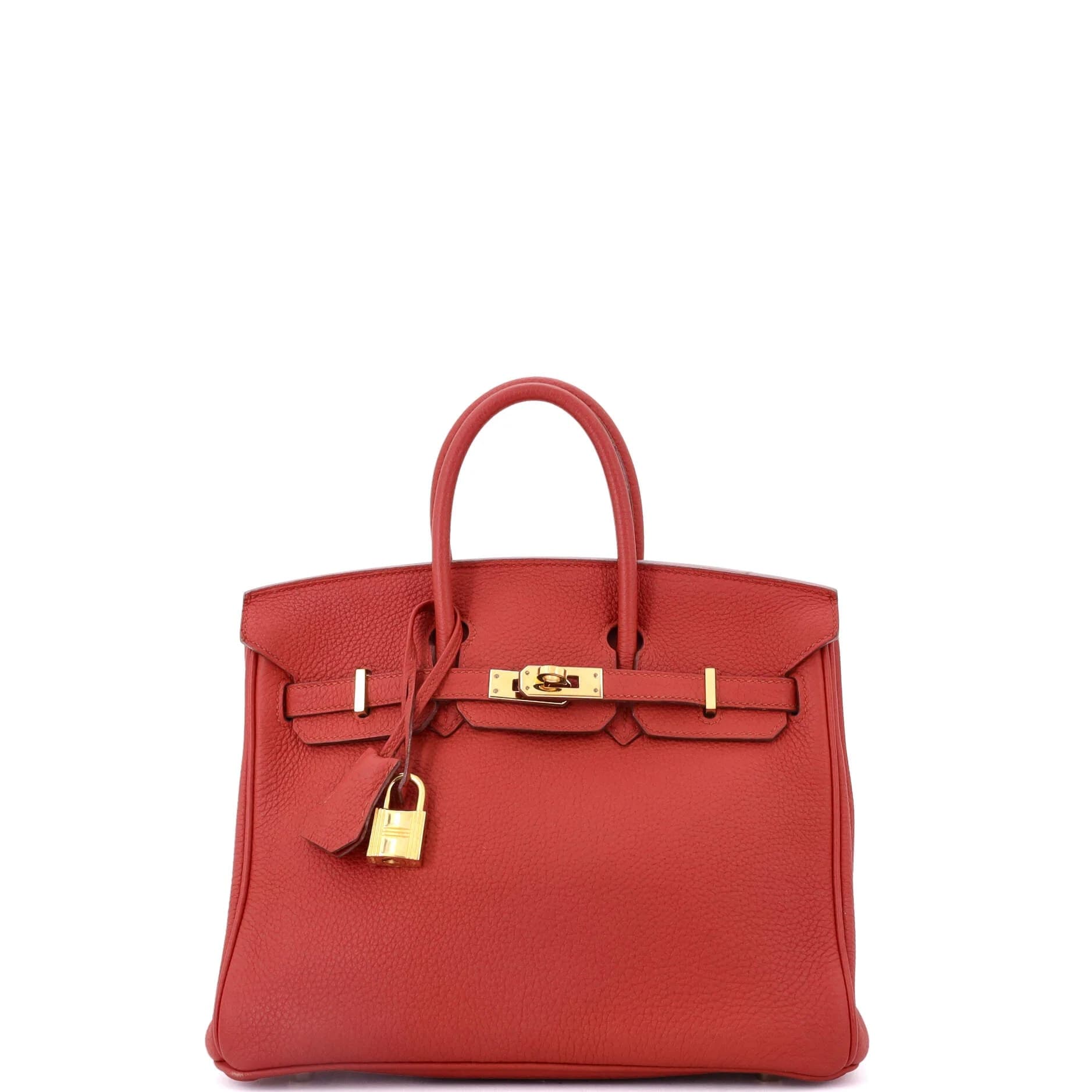 Birkin 25 Togo Vermillon Gold