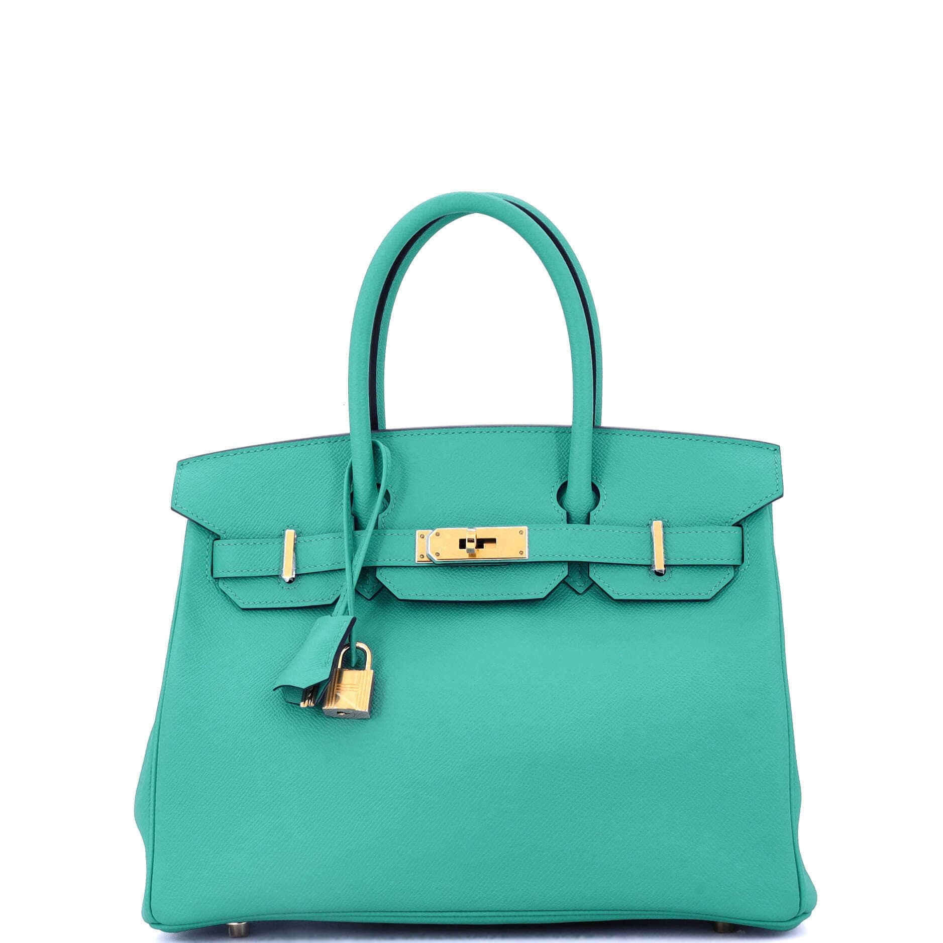 Birkin 30 Epsom Vert Verone Gold