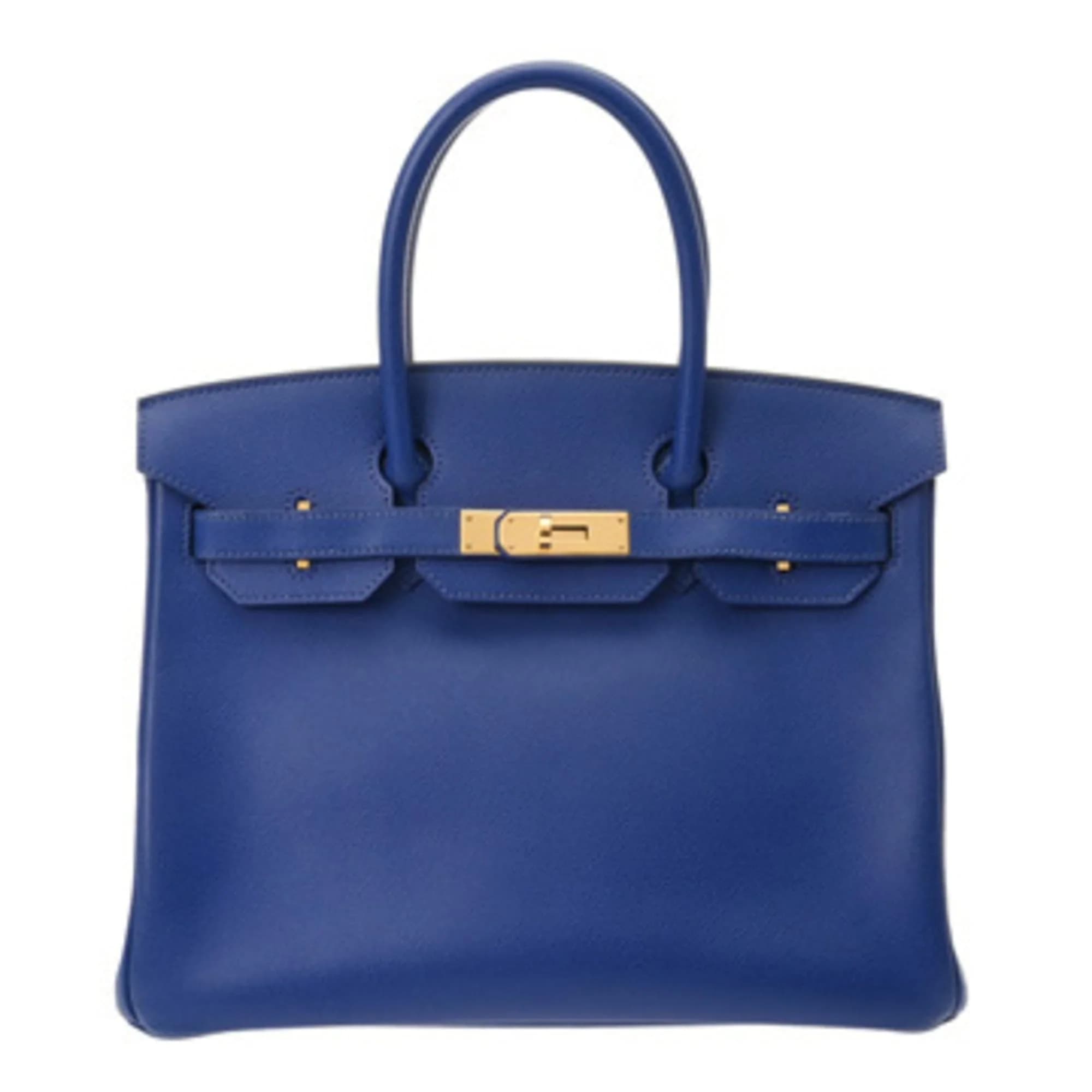 Birkin 30 Epsom Blue Gold