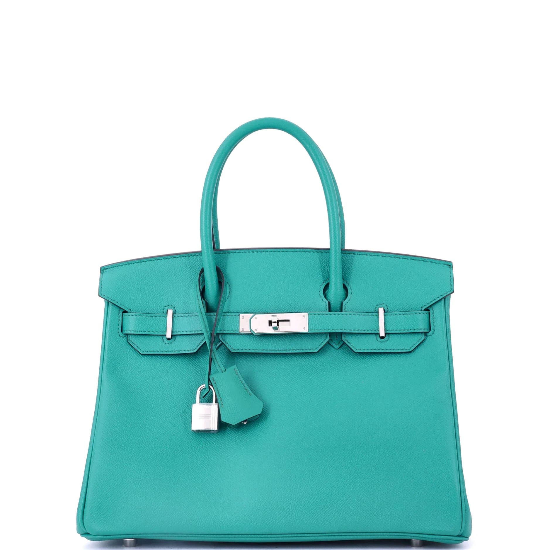Birkin 30 Epsom Bleu Paon Palladium