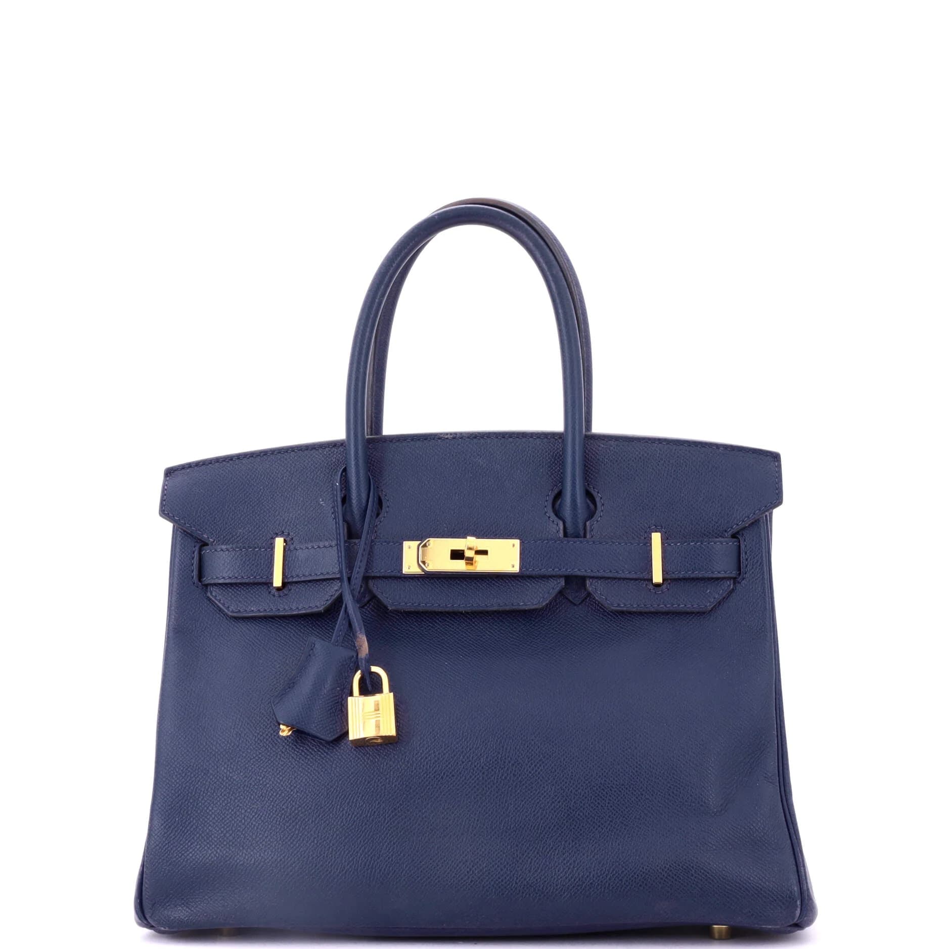 Birkin 30 Epsom Bleu Saphir Gold