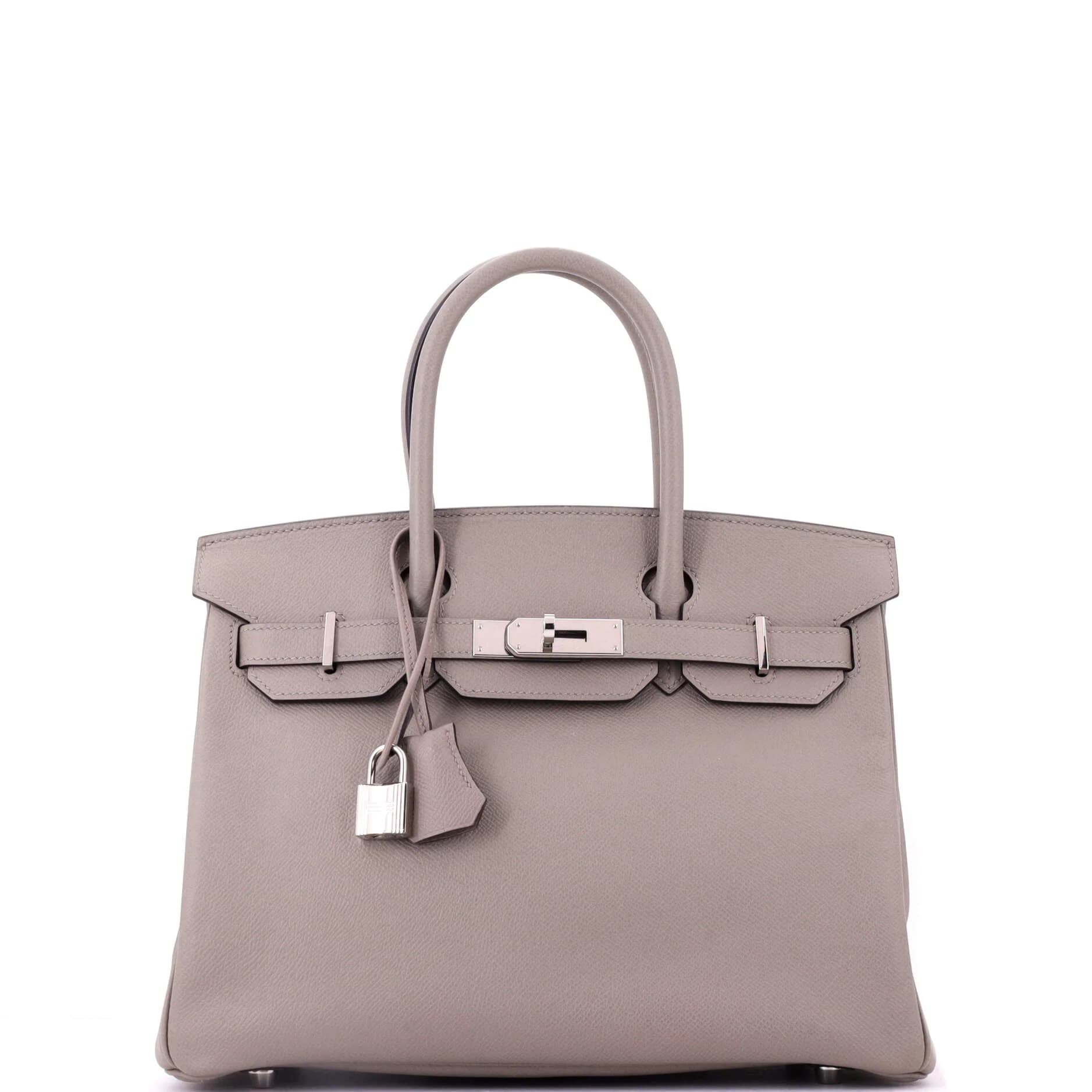 Birkin 30 Epsom Gris Asphalte Palladium