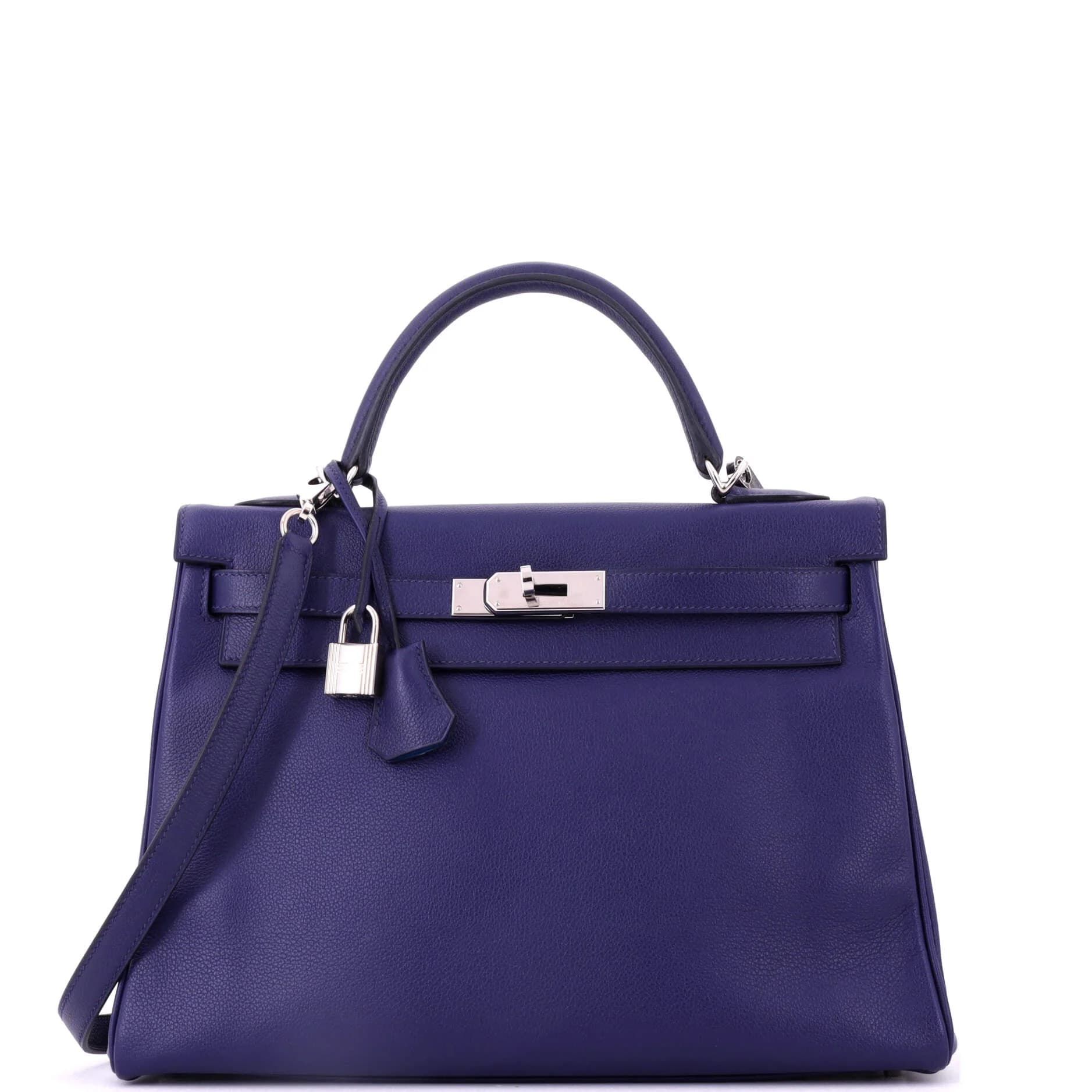 Kelly 32 Evercolor Bleu Encre/Bleu Zellige Palladium