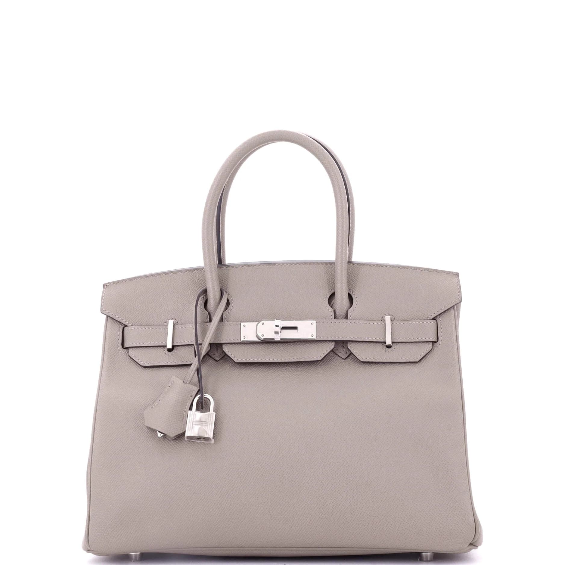 Birkin 30 Epsom Gris Asphalte Palladium