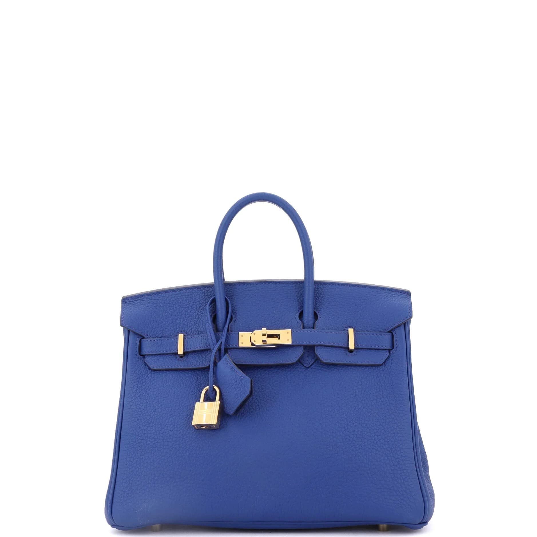 Birkin 25 Togo Bleu Royal Gold