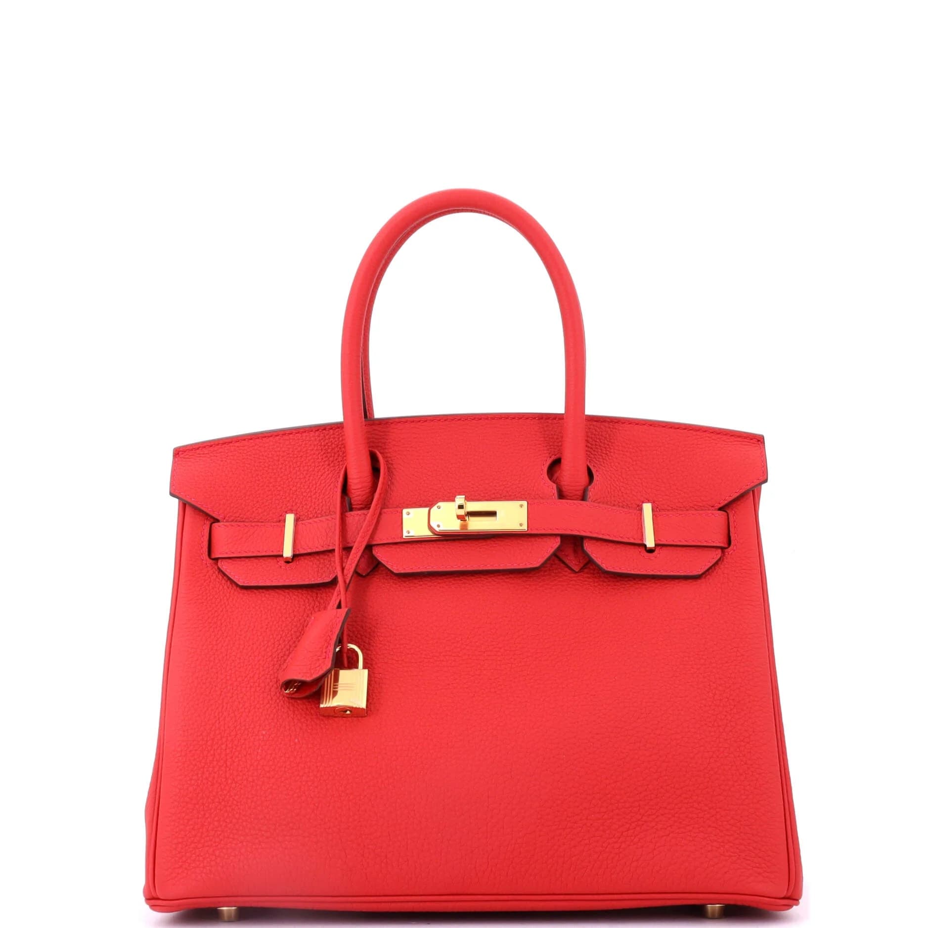 Birkin 30 Togo Geranium Gold