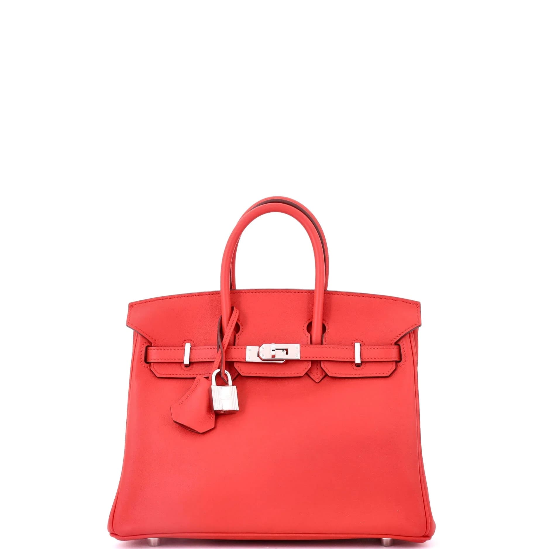 Birkin 25 Swift Rouge Tomate Palladium