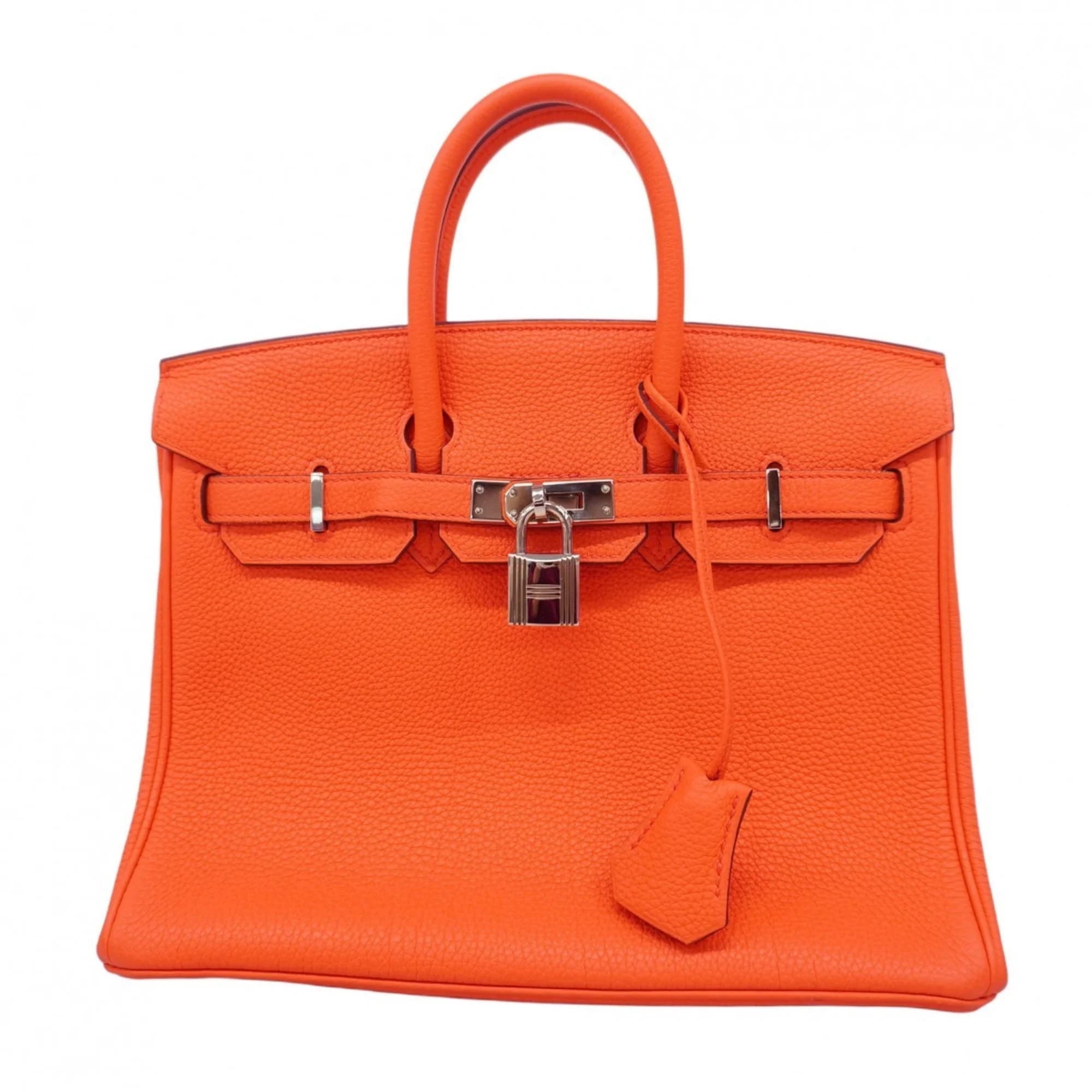 Birkin 25 Togo Orange Palladium