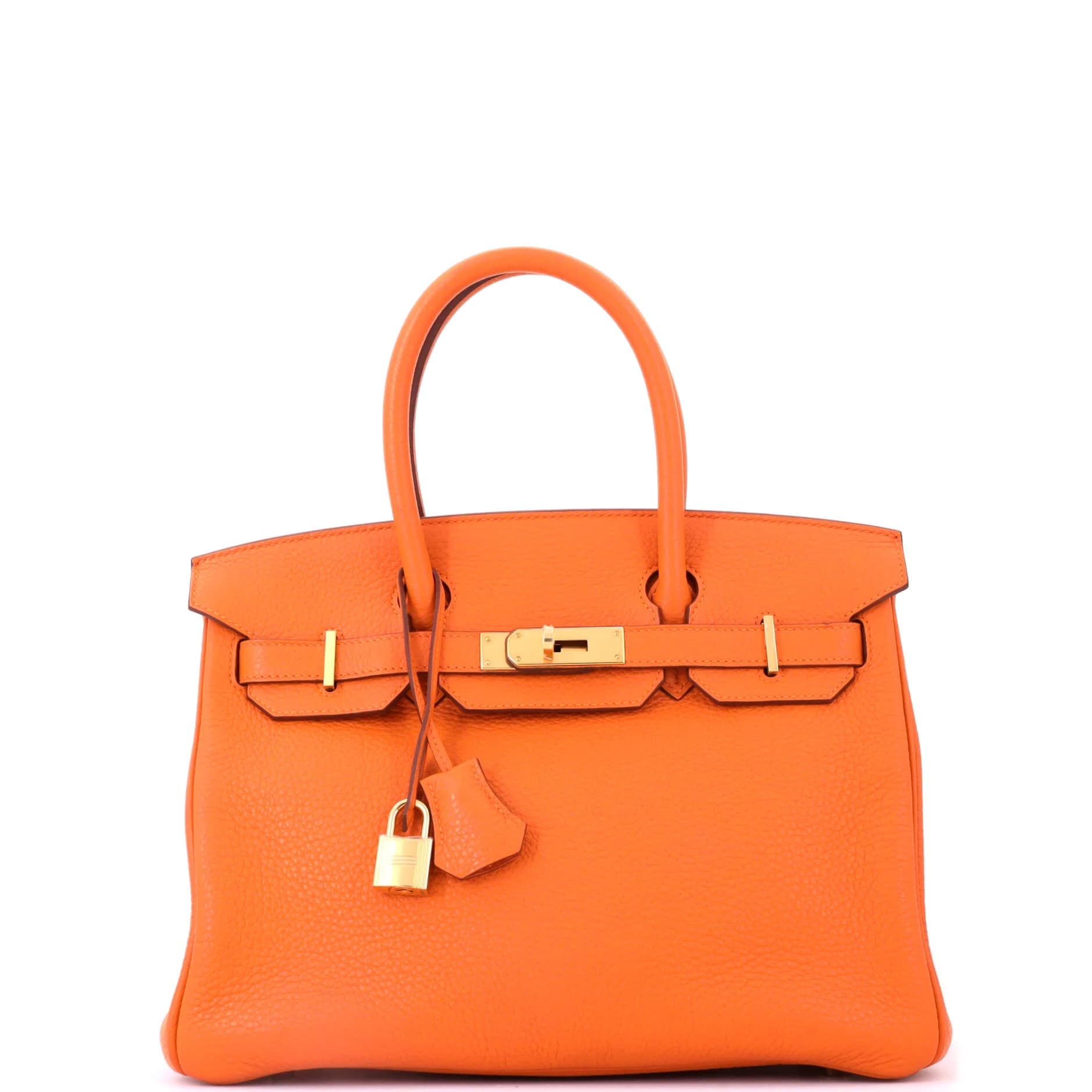 Birkin 30 Clemence Orange H Gold