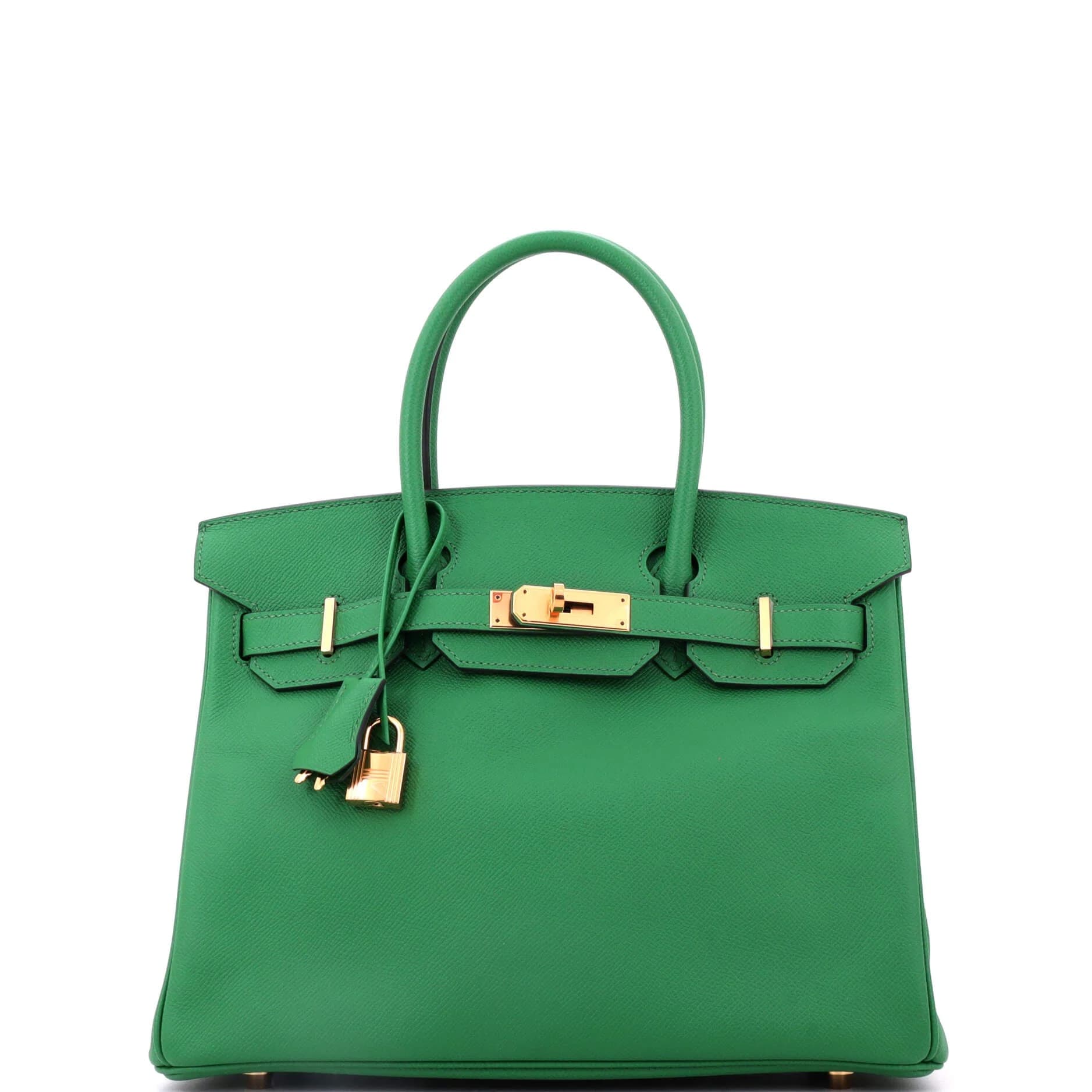 Birkin 30 Epsom Cactus Gold