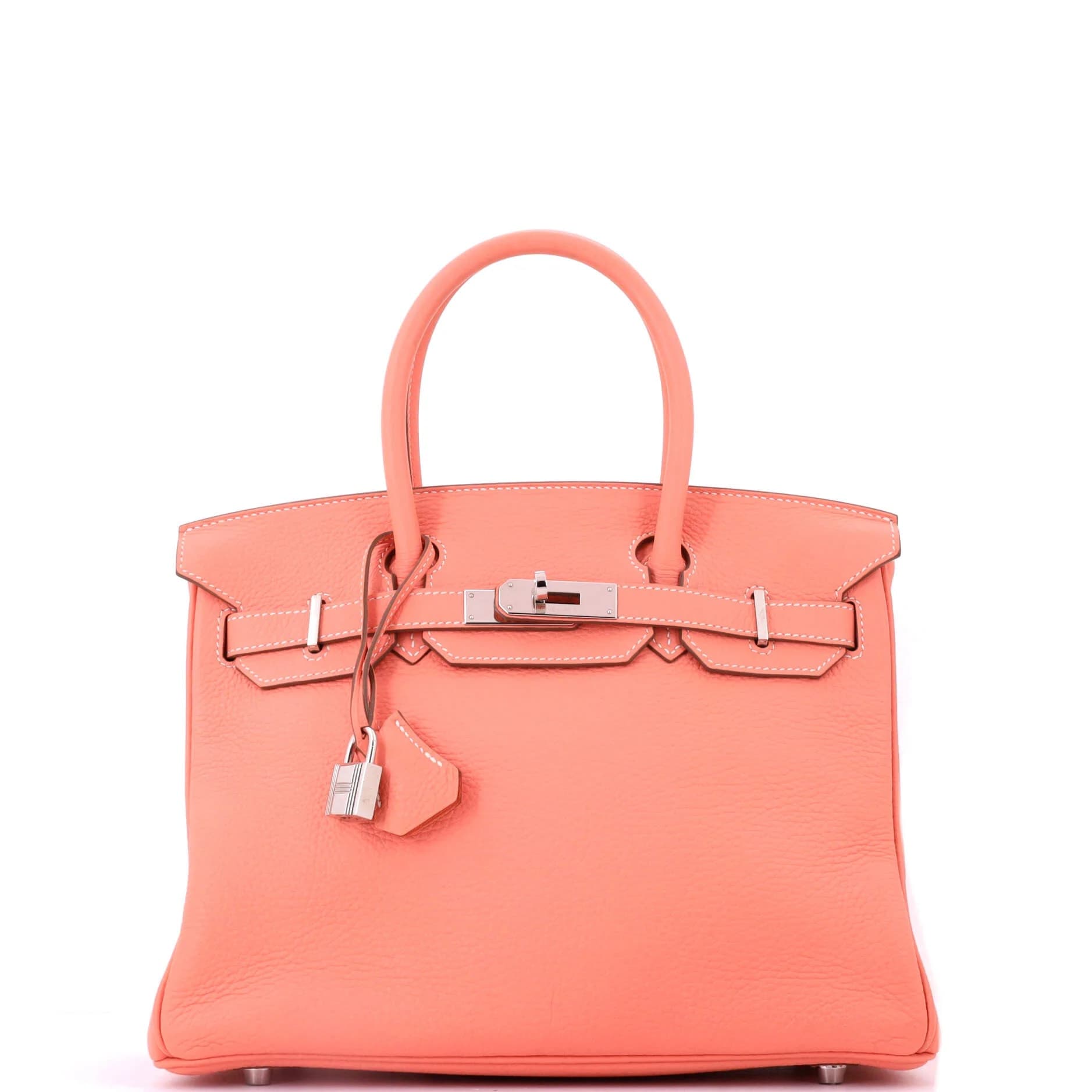 Birkin 30 Clemence Crevette Palladium